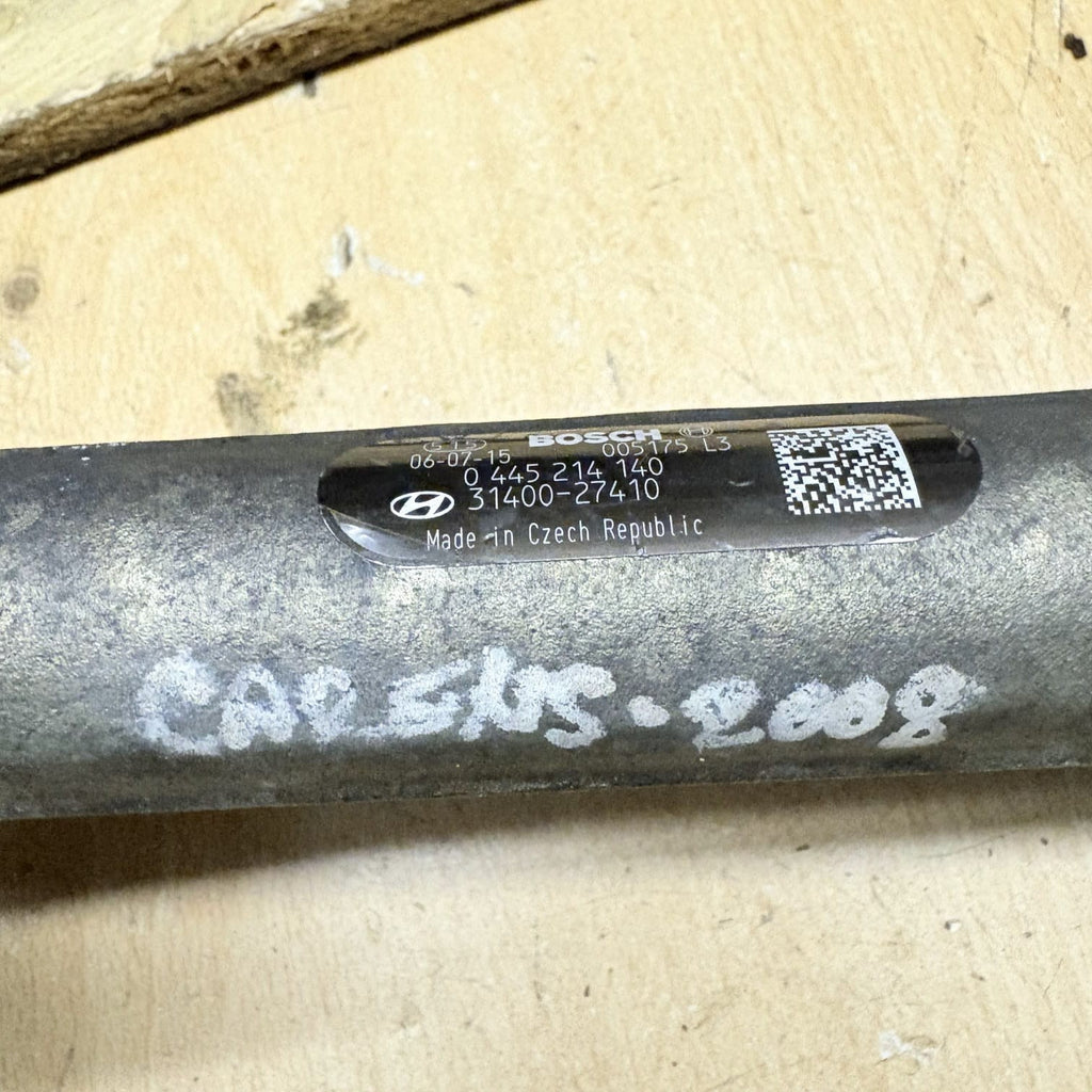 KIA CARENS 2008 2.0 CRDI 3140027410 0445214140 HIGH PRESSURE FUEL RAIL