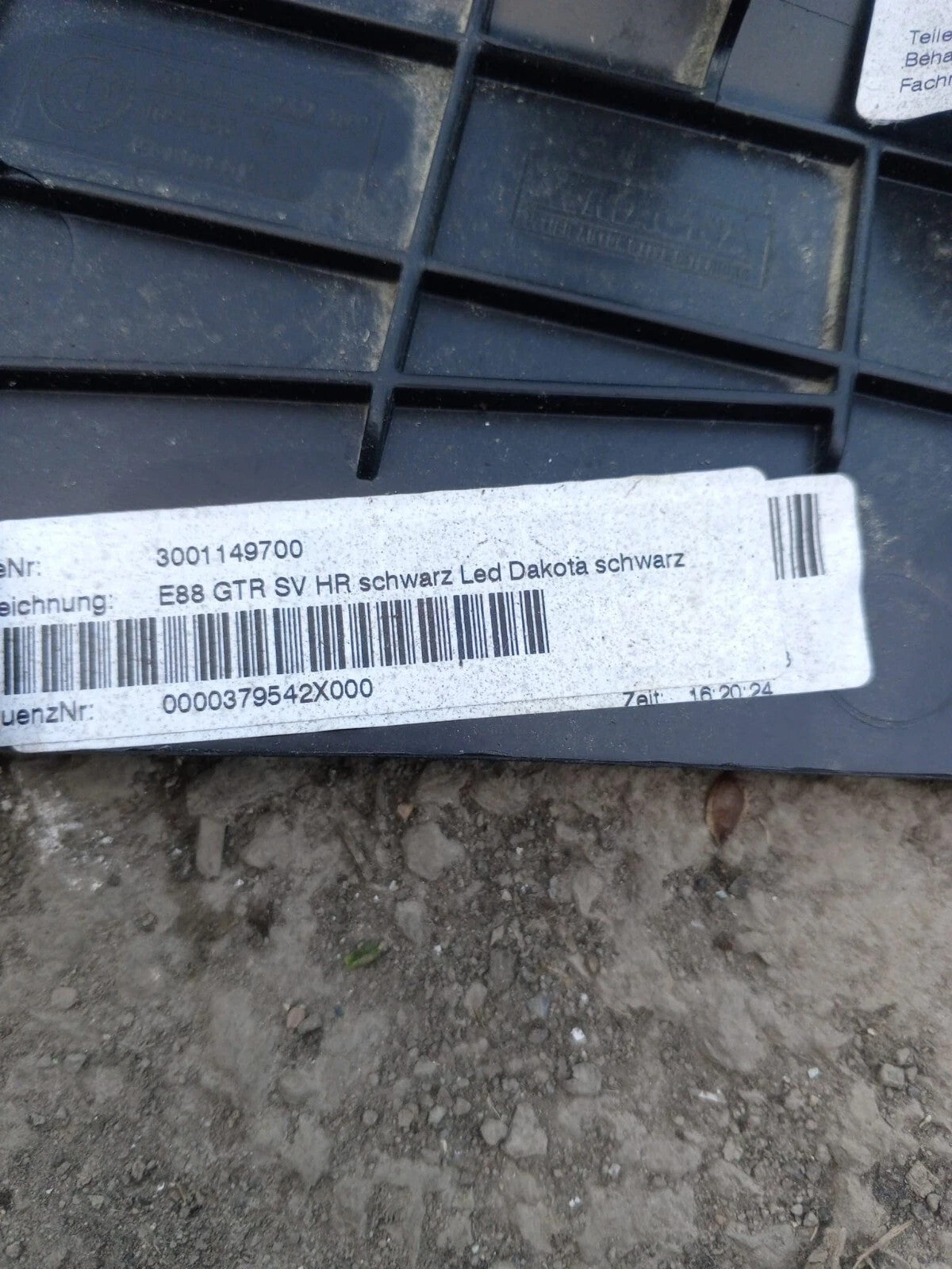 BMW E88 Convertible Driver Side Right Rear Quarter Door Card Dakota Black