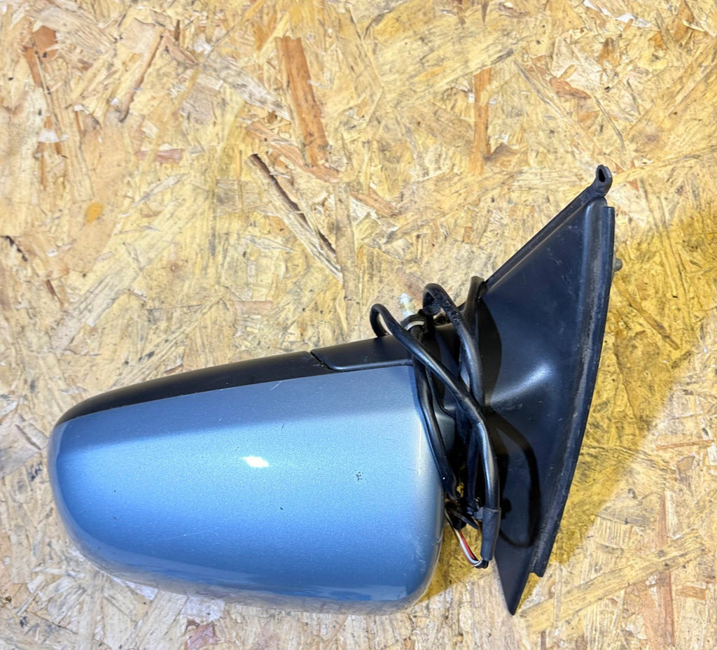 AUDI A4 B6 2001-2005 LEFT PASSENGER NSF ELECTRIC WING MIRROR BLUE SALOON AVANT