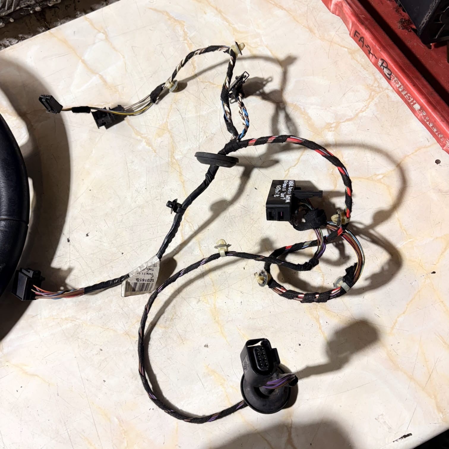 SKODA OCTAVIA MK2 ESTATE 2004-2008 REAR LEFT DOOR WIRING LOOM HARNESS 1Z0161G