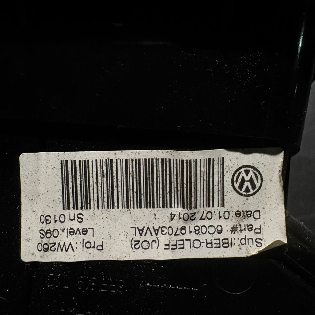 VOLKSWAGEN POLO MK5 6R 2009-2017 LEFT FRONT HEATER VENT ASSEMBLY 6C0819703AVAL
