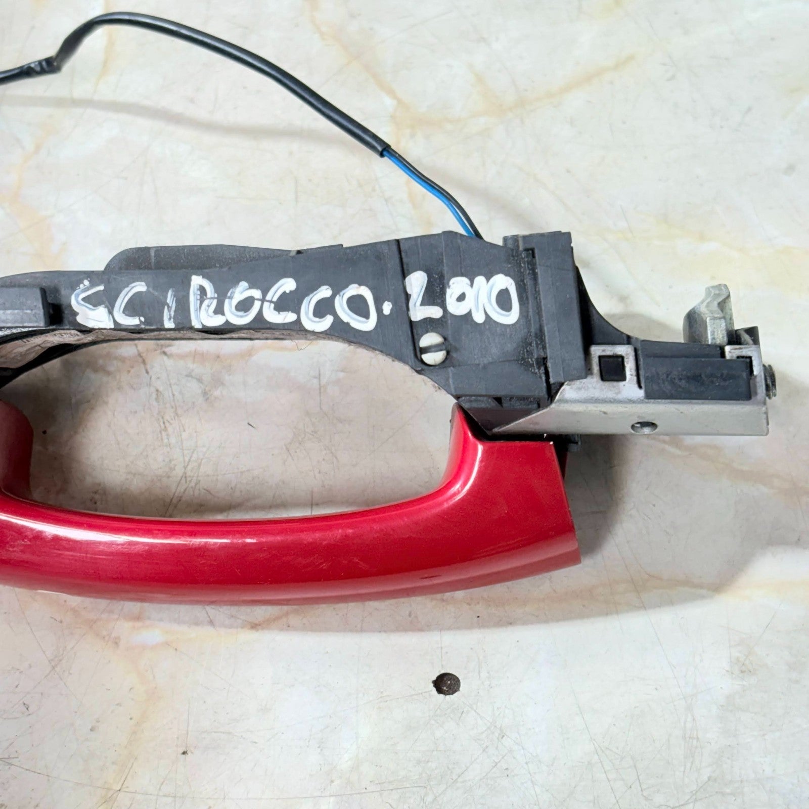 VW Scirocco Mk3 2008-2017 OSF Right Front Exterior Door Handle Red 1K8837206F