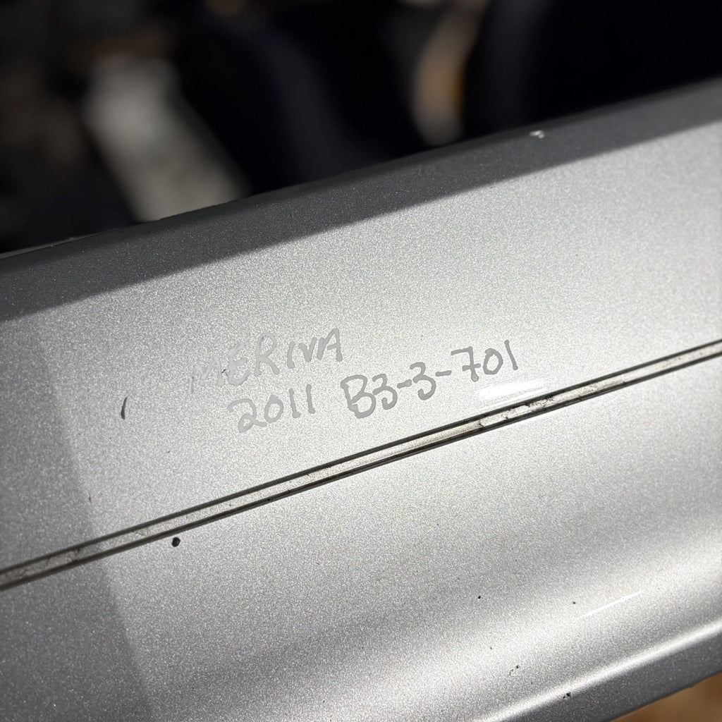 VAUXHALL MERIVA B 2011 REAR BUMPER SILVER