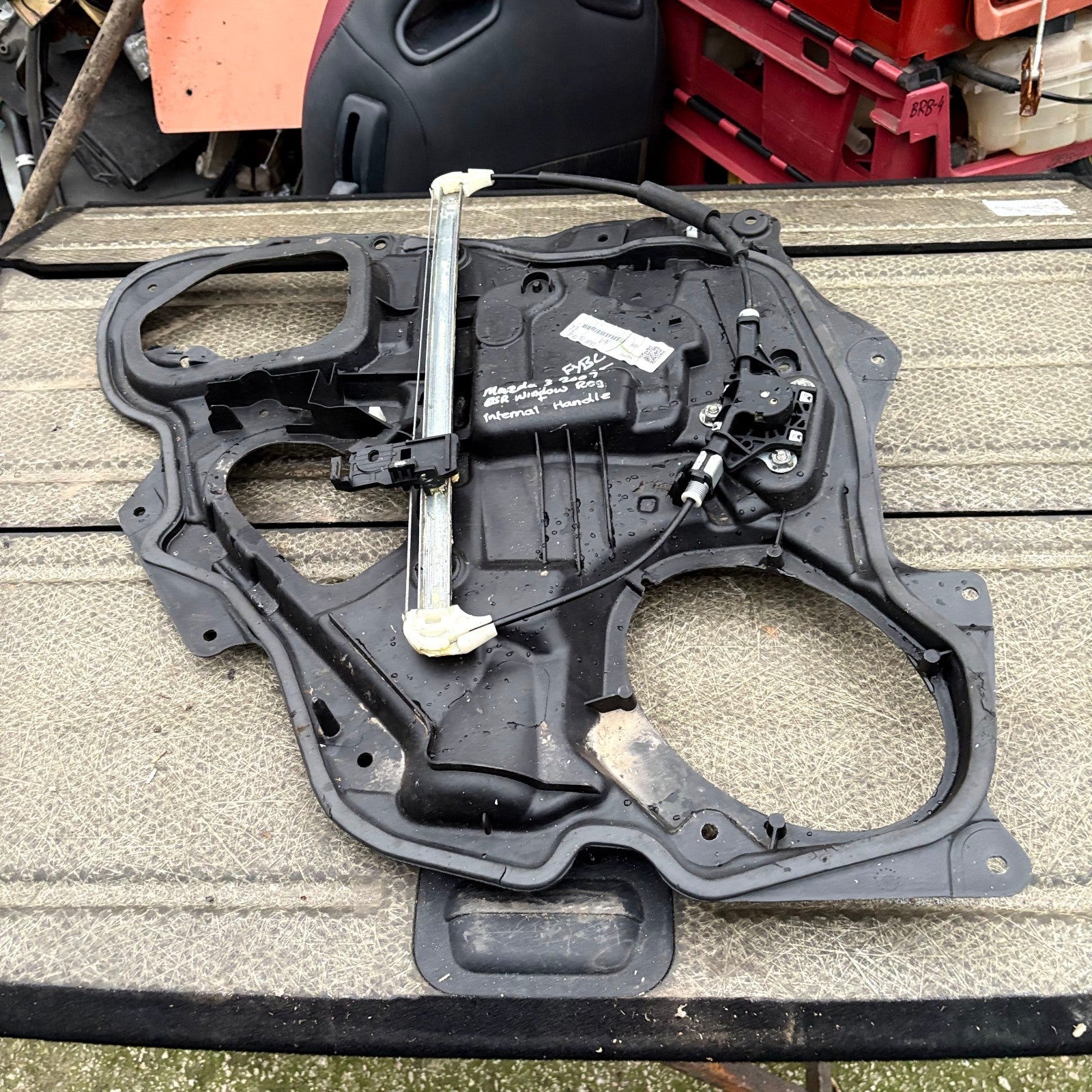 Mazda 3 Rear Right Manual Window Regulator & Inner Door Handle BP4L7297XG 03-08