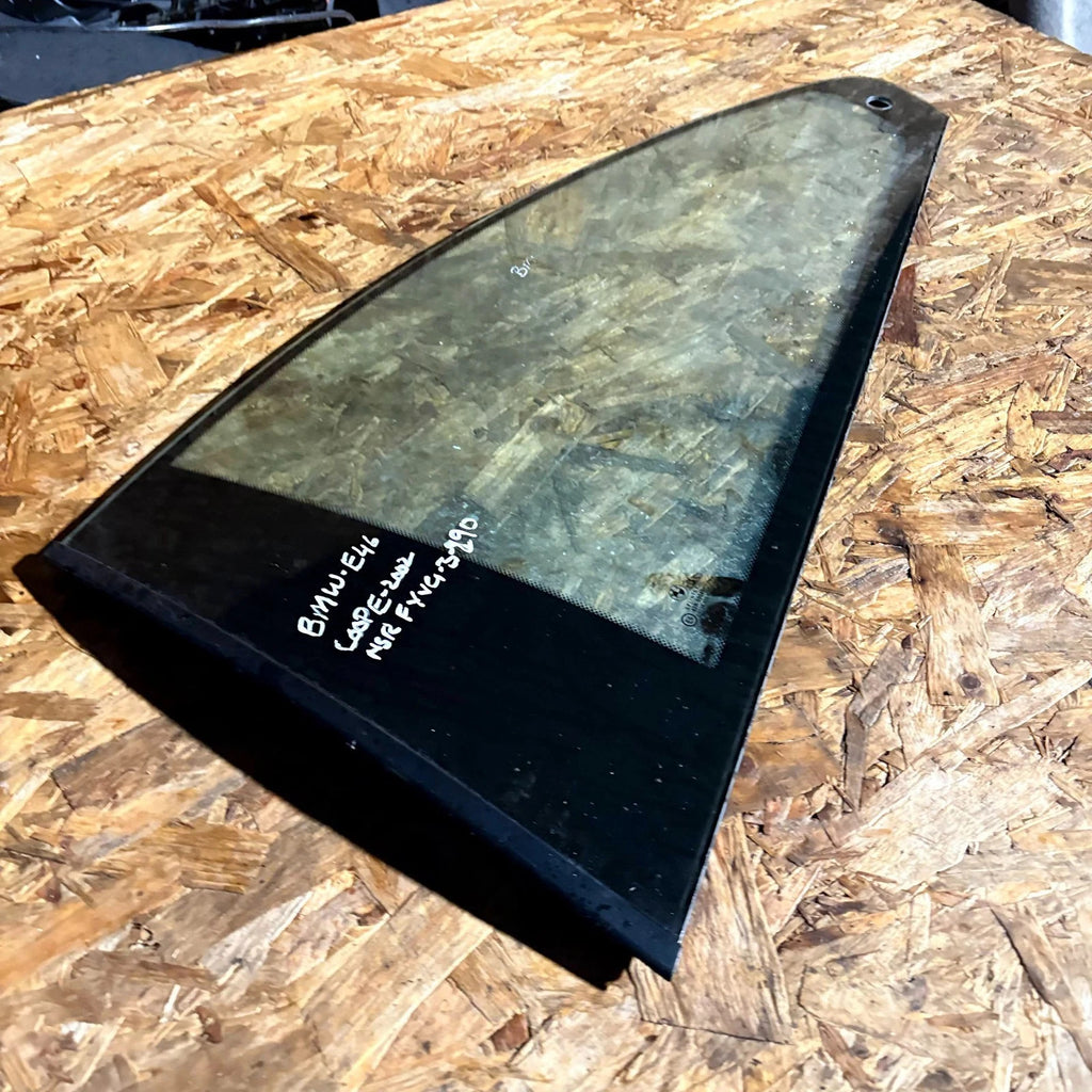 BMW E46 Coupe Passenger Rear Left Quarter Glass