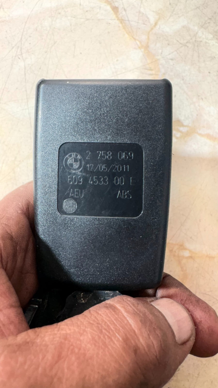 BMW Mini Cooper Seatbelt Clasp 2 758 069