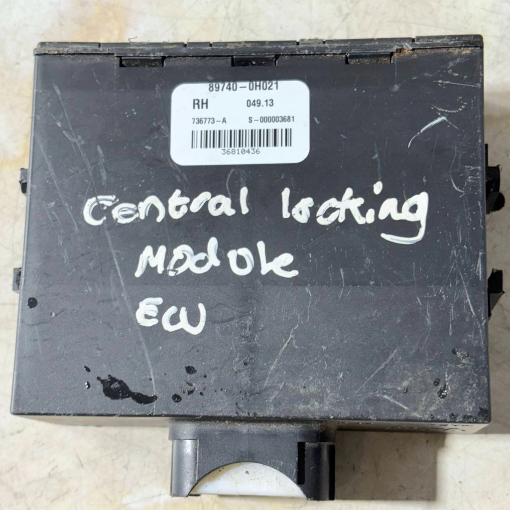 TOYOTA AYGO 2013 DOOR CONTROL MODULE ECU 89740-0H021