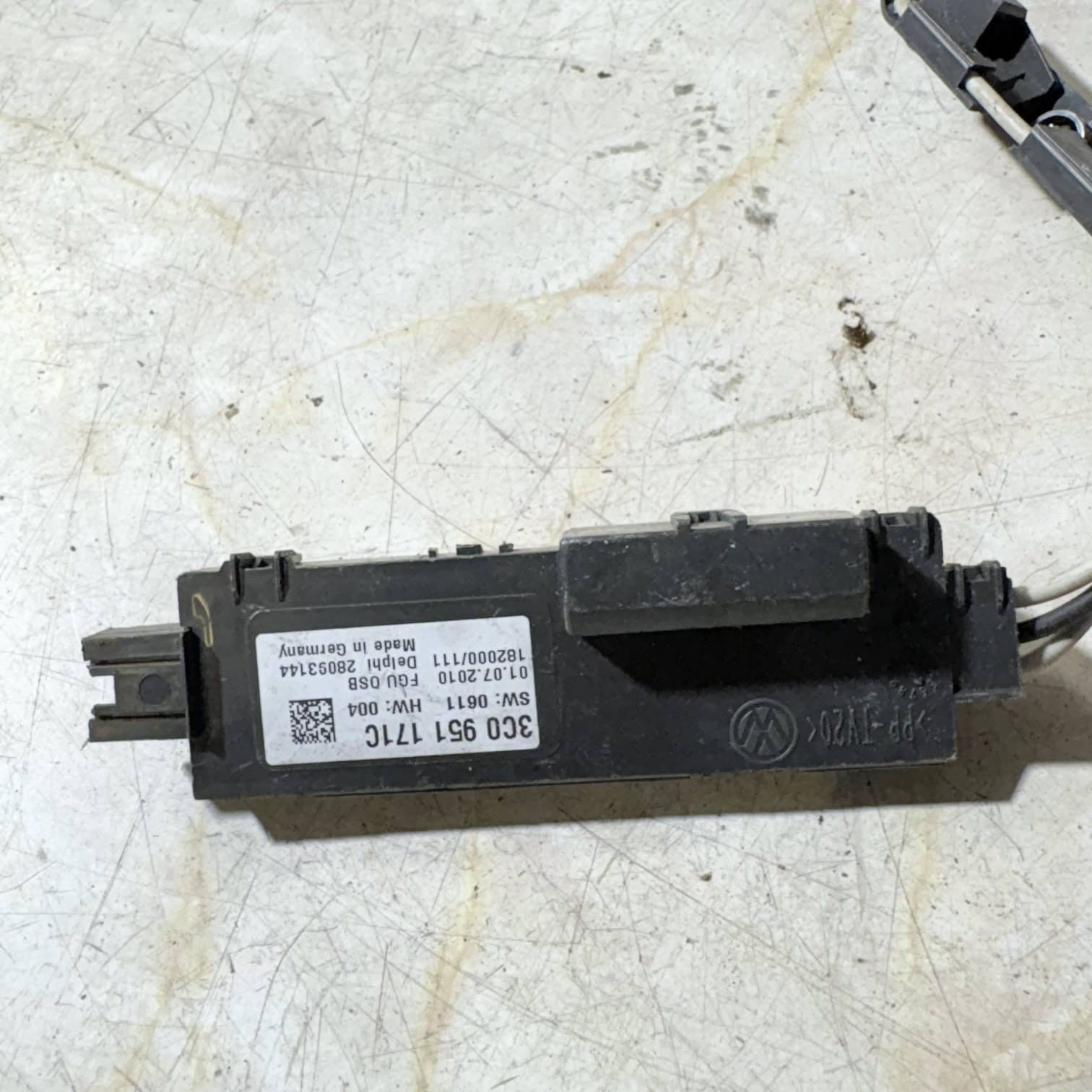 2010 VW GOLF ROOF MOTION ULTRASOUND ALARM SENSOR 3C0951171C