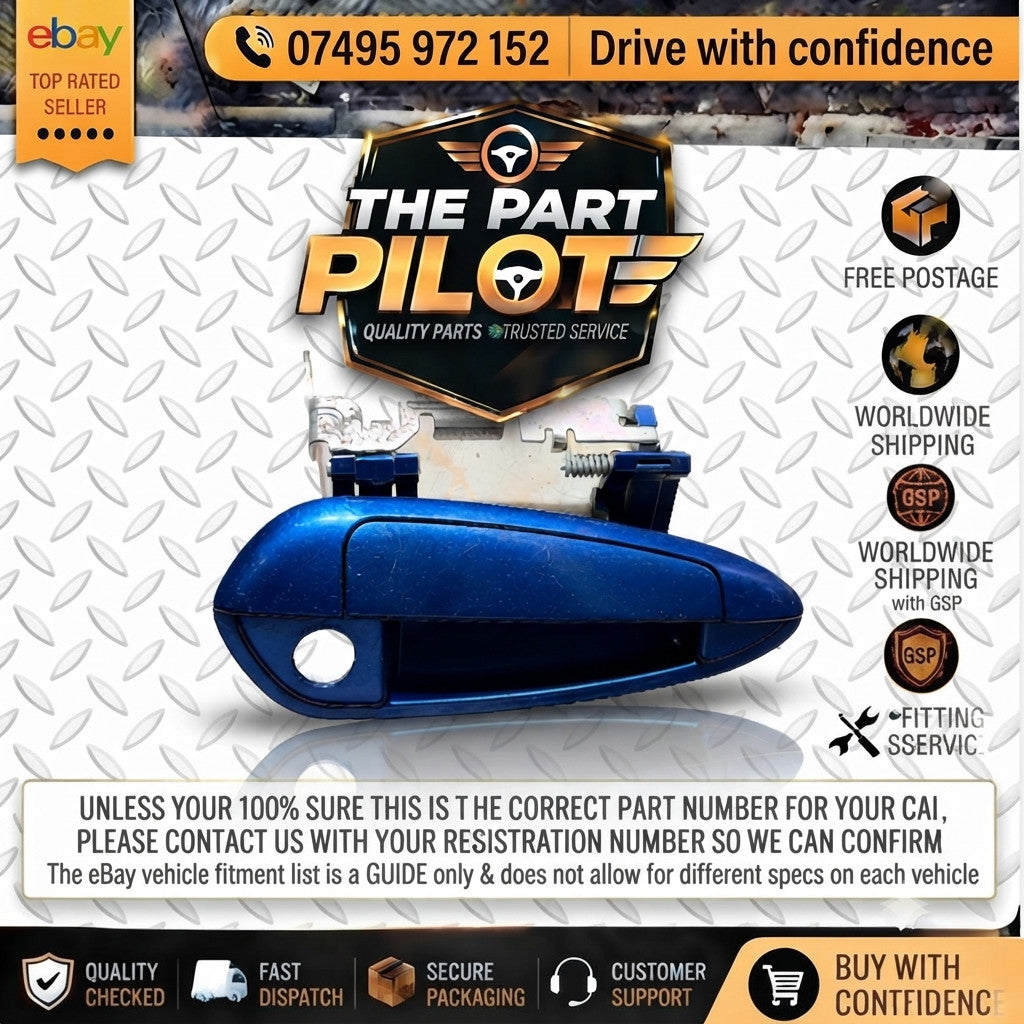 FIAT GRANDE PUNTO 2005-2012 FRONT RIGHT DRIVER EXTERIOR DOOR HANDLE OFFSIDE