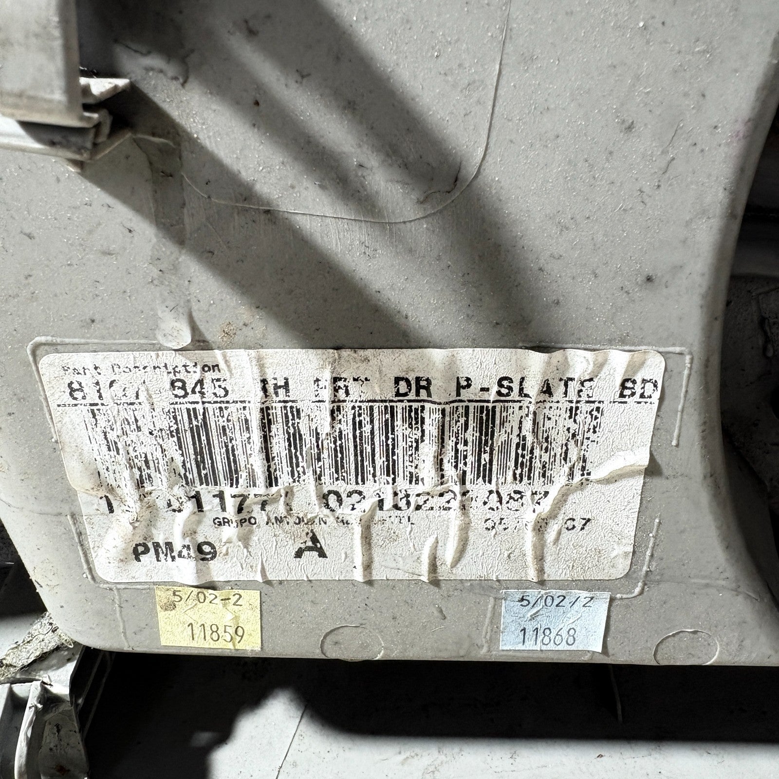Dodge Caliber 2007-2012 Front Right Offside Driver Inner Door Card Panel