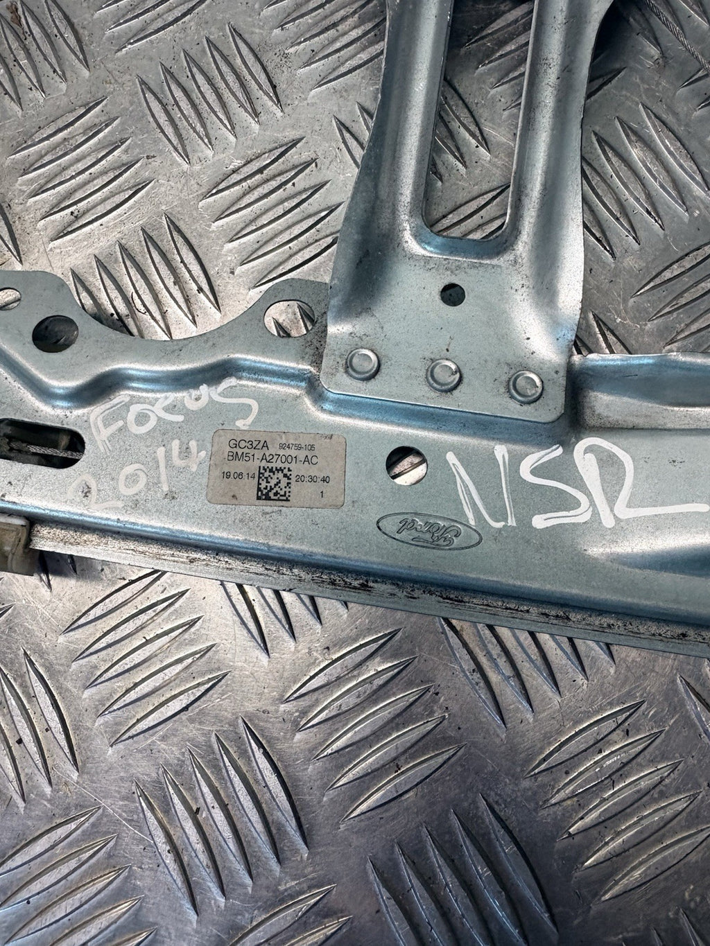 Ford Focus Mk3 C346 Rear Left Manual Window Regulator 1769161 BM51-A27001-AC