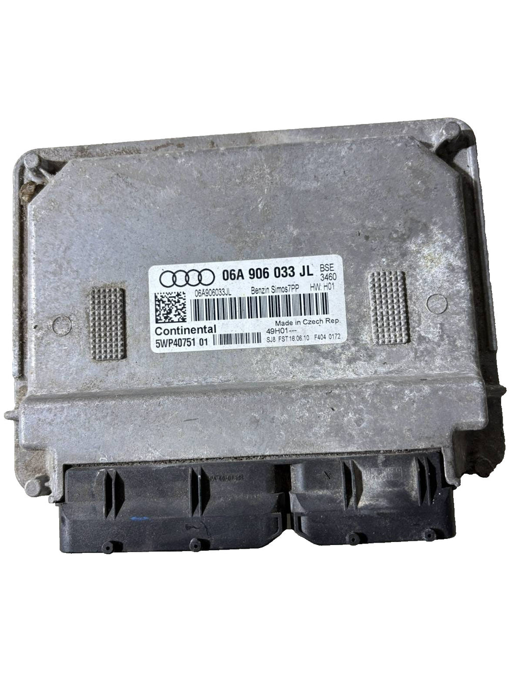 Audi A3 8P 8PA 1.6 MPI Engine ECU 06A906033JL 5WP40751 SIMOS 7PP Module