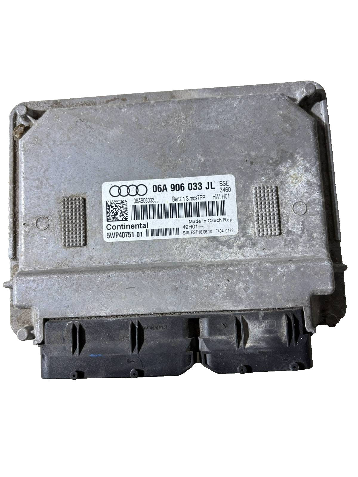 Audi A3 8P 8PA 1.6 MPI Engine ECU 06A906033JL 5WP40751 SIMOS 7PP Module