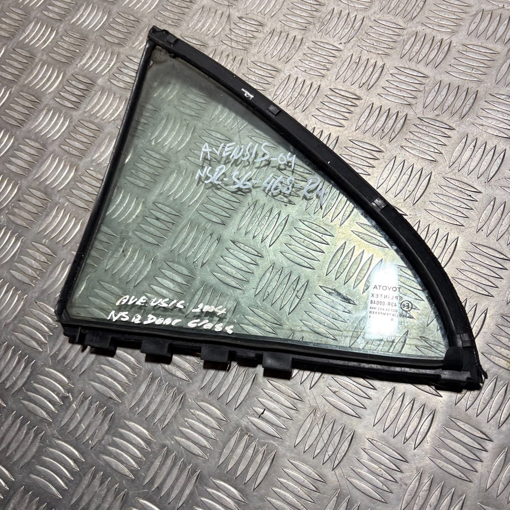 Toyota Avensis Mk2 2003-2009 Left Rear Quarter Glass Window Hatchback 5Dr