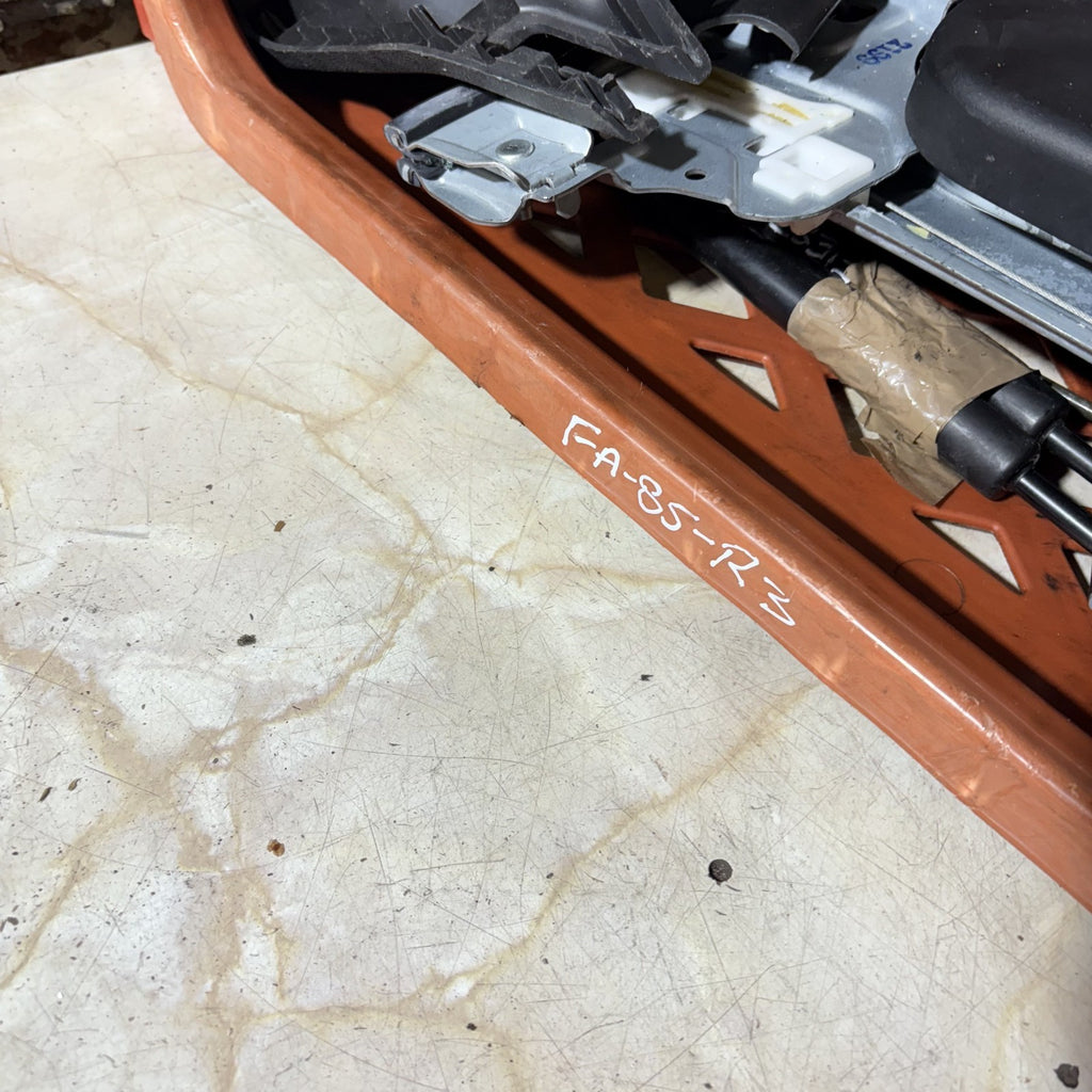 MAZDA 3 2005 OSR MAROON RED DRIVER SIDE REAR DOOR HINGES