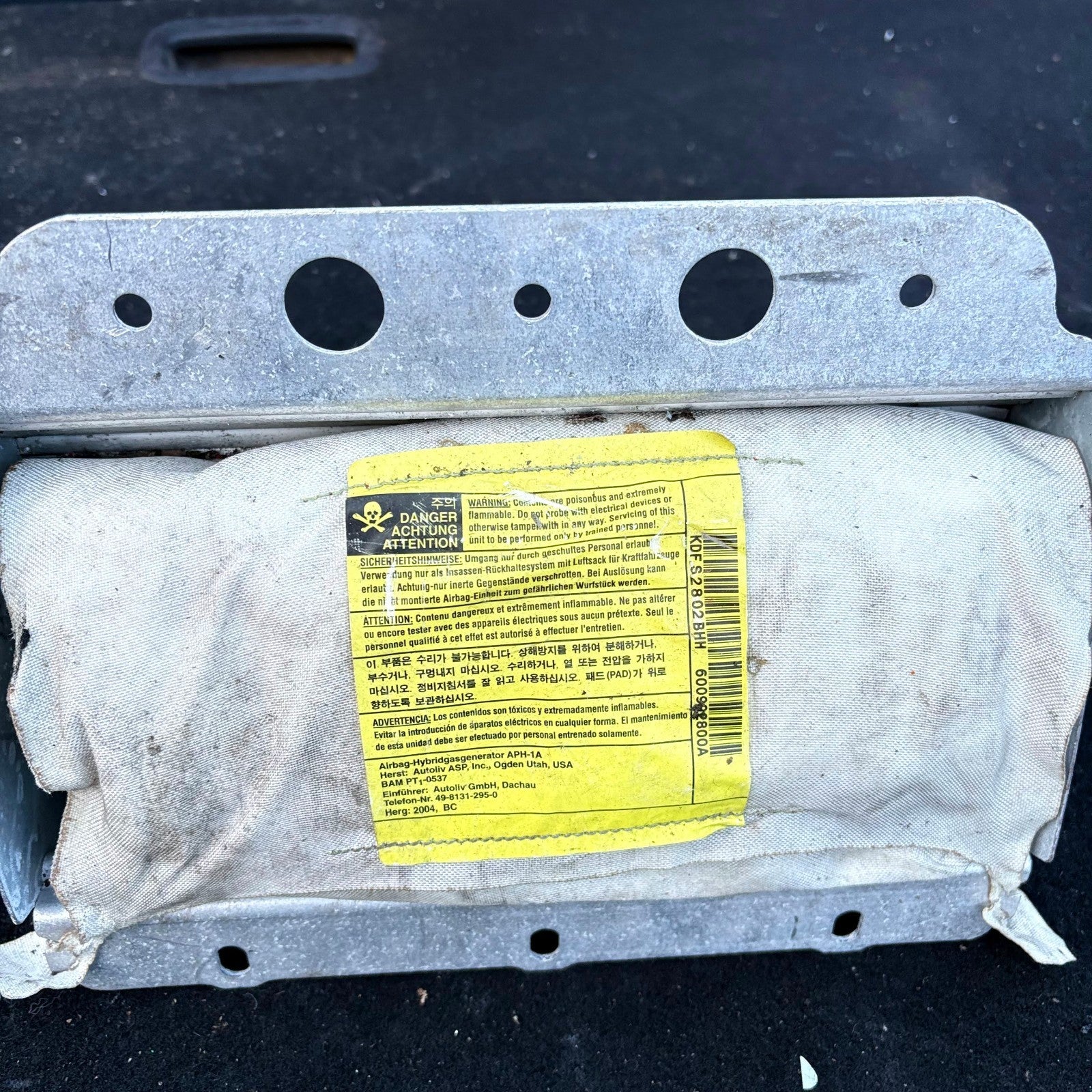 2003-2009 Kia Sorento JC Dashboard Airbag Front Passenger Left Side 56920-3E000