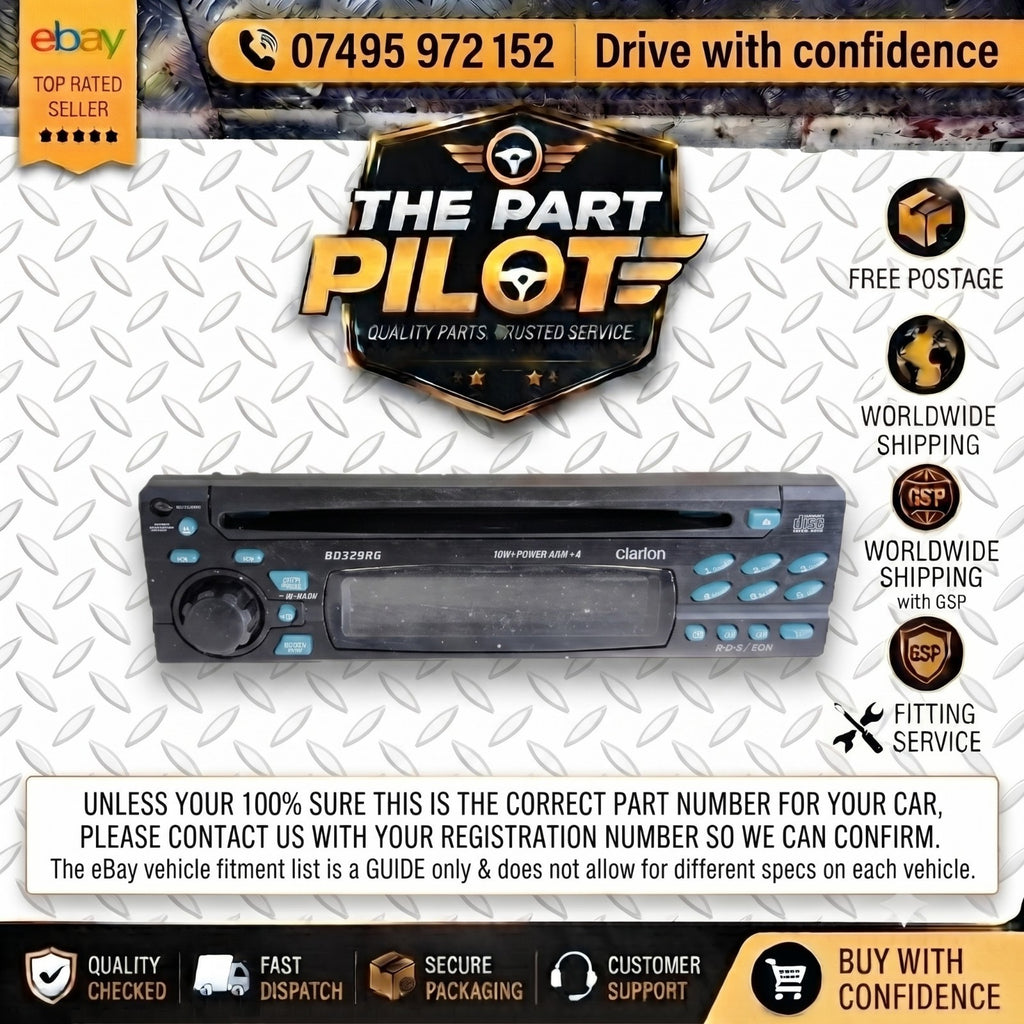 Renault Logan II B8 2013 Clarion BD329RG CD Radio Stereo Head Unit 14661239