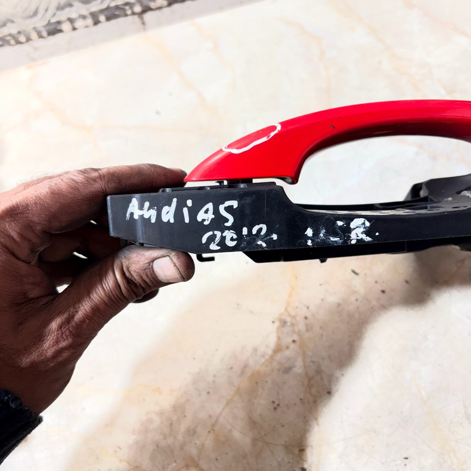 Audi A5 8T Sportback Rear Left Outer Door Handle Red 8T0837885A 2011
