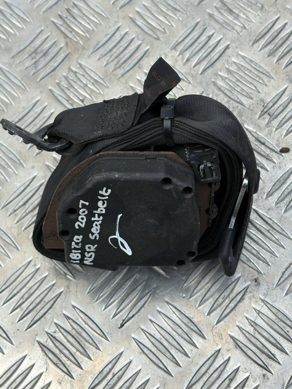 Seat Ibiza Left Passenger Nearside Rear Seat Belt 6l0857805b Mk3 2002-2009U