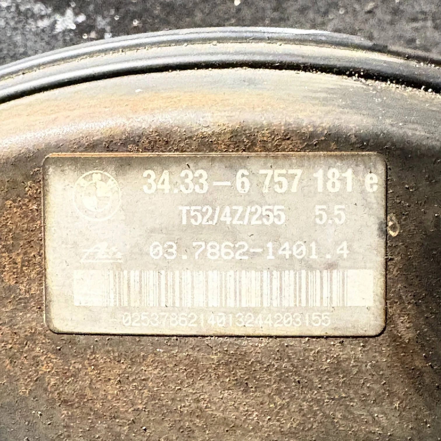 MINI ONE FYFC 40 2005 BRAKE SERVO 34.33-6757181E
