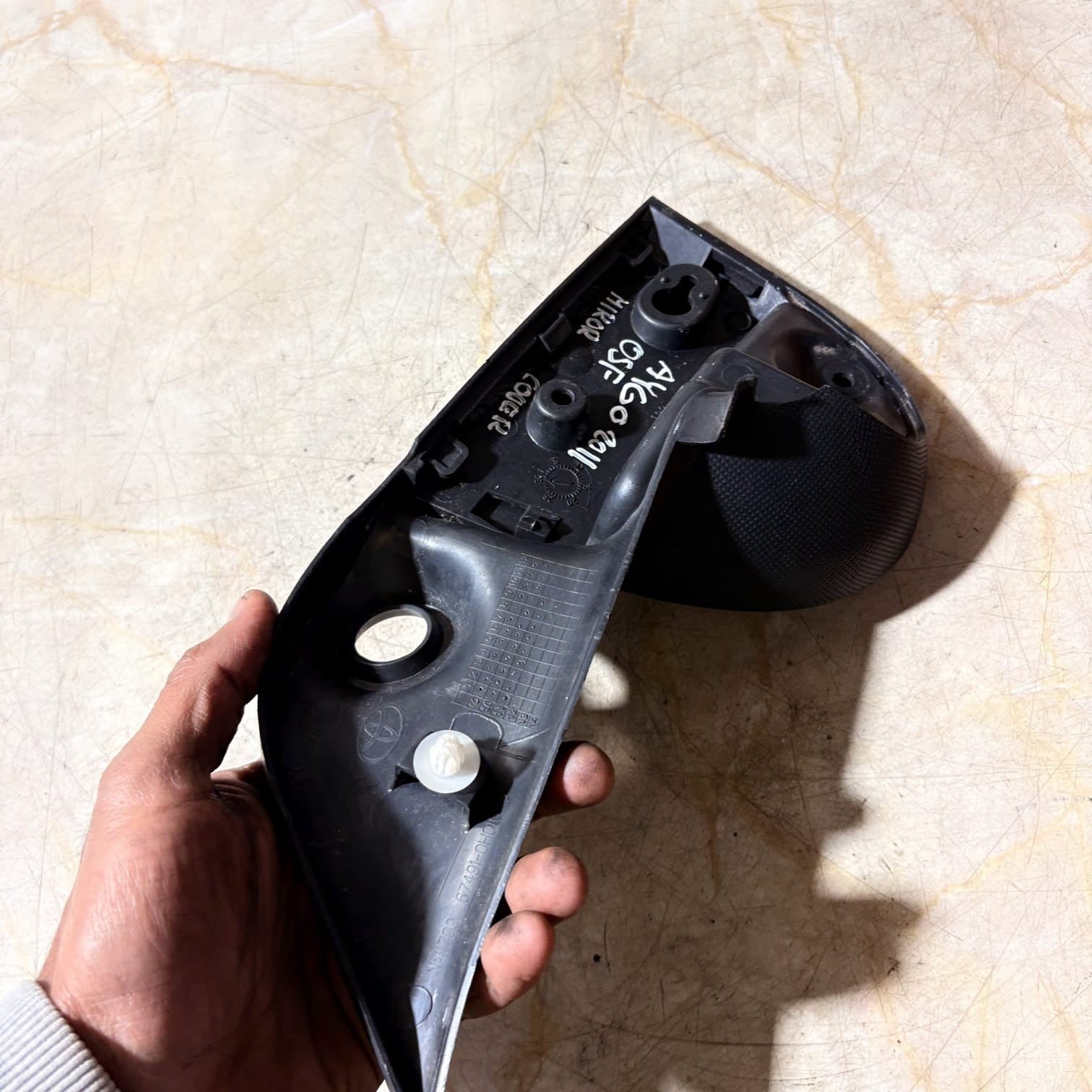 Toyota Aygo MK1 05-14 Drivers Front Right Interior Wing Mirror Trim 67491-0H010