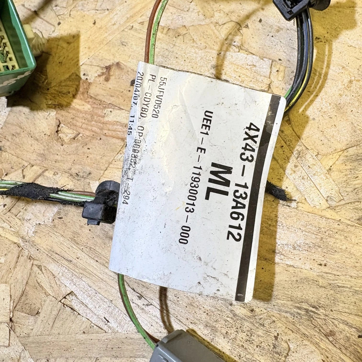 JAGUAR X-TYPE SPORT E4 4 DOHC 2007 PEDAL WIRING LOOM 4X43-13A612 55JFVD520 T-294