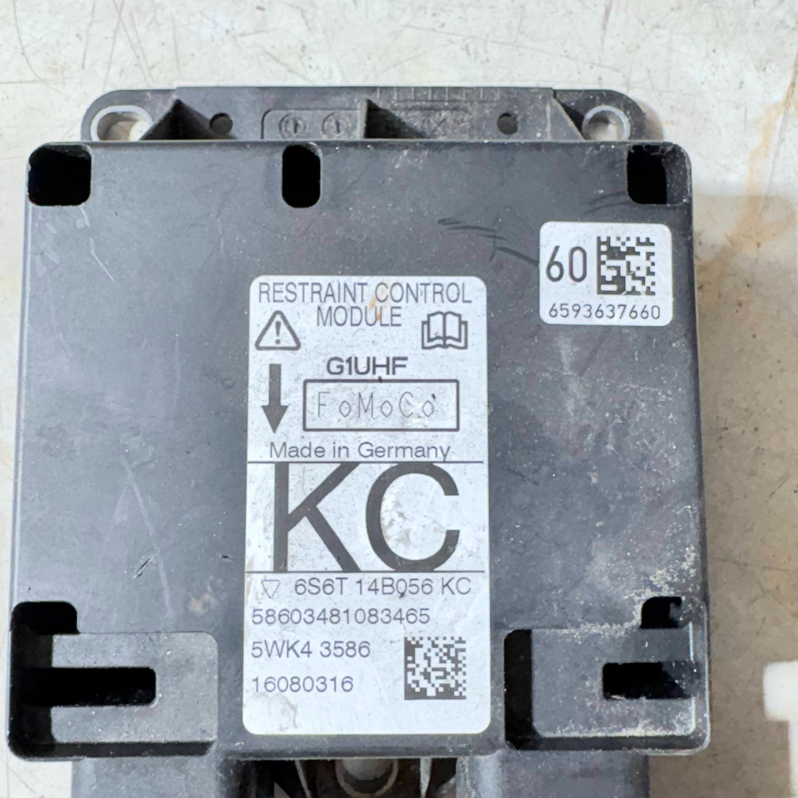 Ford Fiesta A/Bag Control Module 6S6T14B056KC 2008