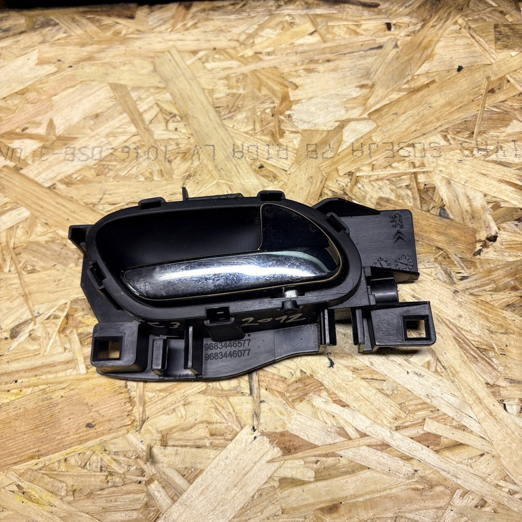 CITROEN C3 DRIVER SIDE REAR INTERIOR DOOR HANDLE 9683446077 2009-2016