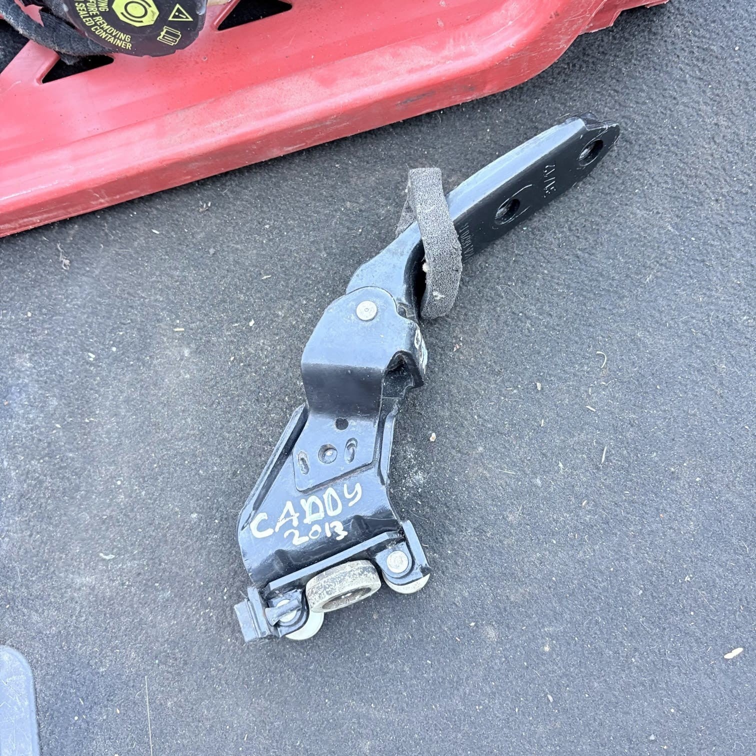 VW Caddy 2013 Driver Rear Sliding Door Top Roller Guide 2K0843435B