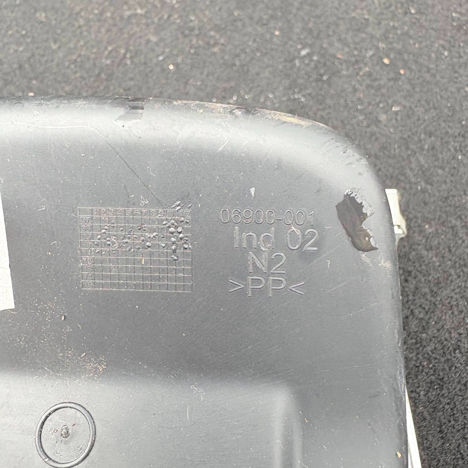 FORD FIESTA 2011 HEATER DIALS CONTROLS SURROUND TRIM SILVER 8A61-18D422-BGW