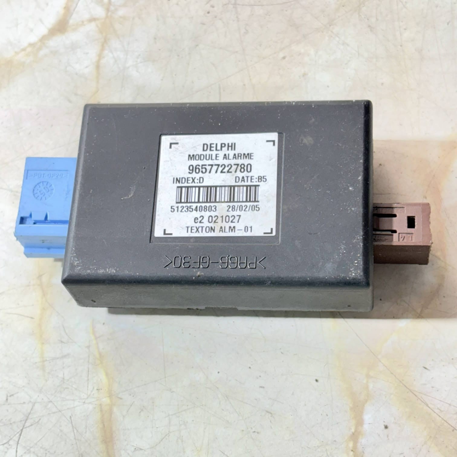PEUGEOT 106 CC ALARM CONTROL UNIT 9657722780 MODULE 00-07