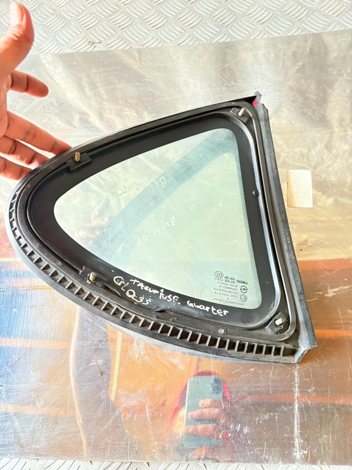 Chevrolet Tacuma 2004-2009 Quarter Front Left Door Window Glass 43R000514