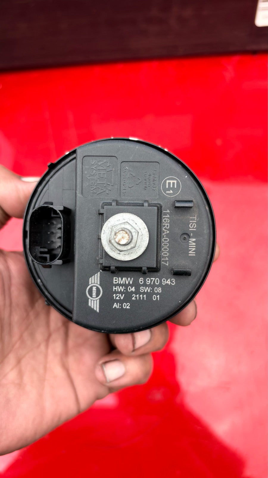 MINI COOPER 2011 ANTI THEFT ALARM SIREN 6970943 6 970 943