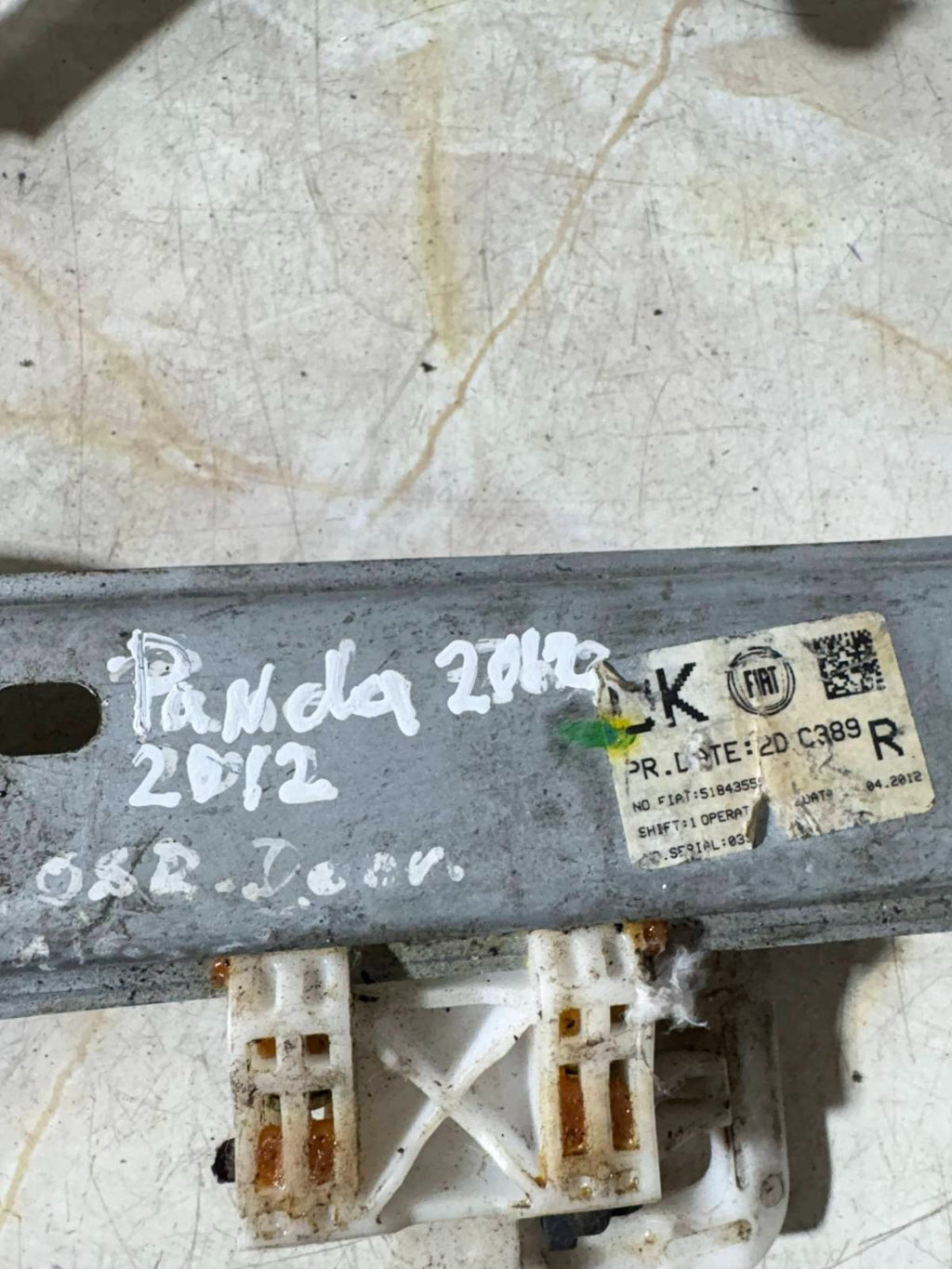 FIAT PANDA 2003-2012 MK2 DRIVER REAR RIGHT MANUAL WINDOW REGULATOR MECHANISM