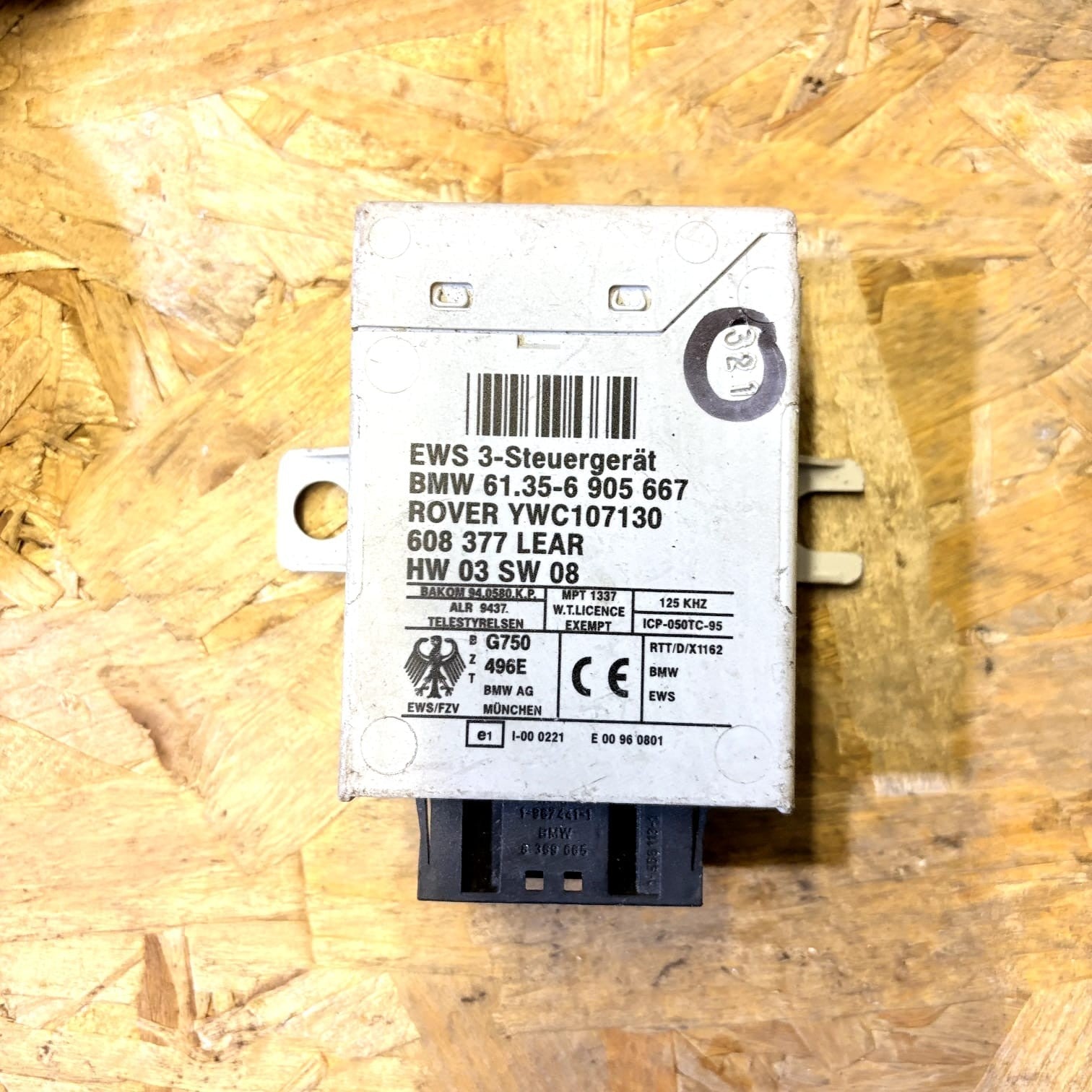 BMW X5 E53 E39 E46 Immobilizer EWS3 Control Unit ECU 6135608377 99-06