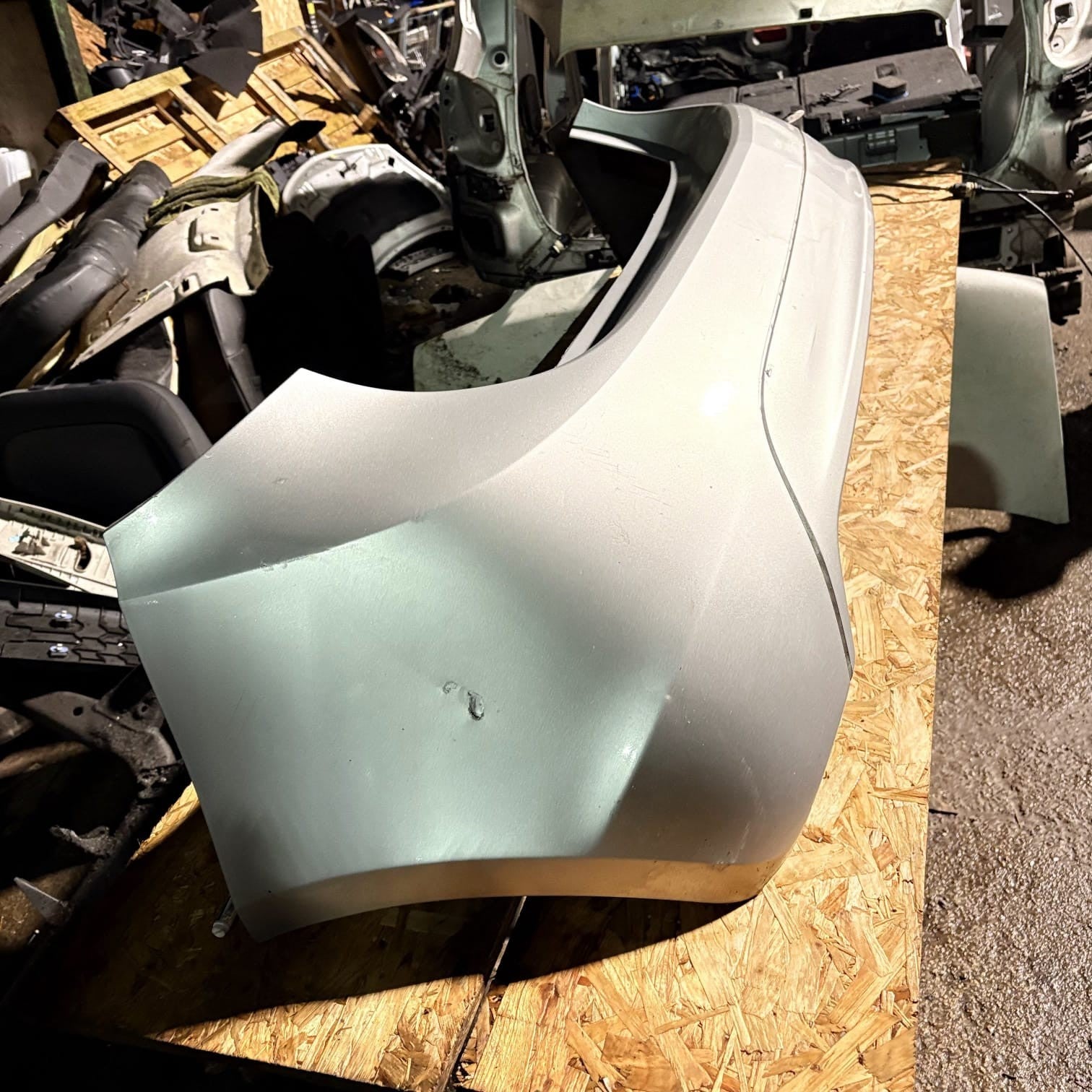VAUXHALL MERIVA B 2011 REAR BUMPER SILVER