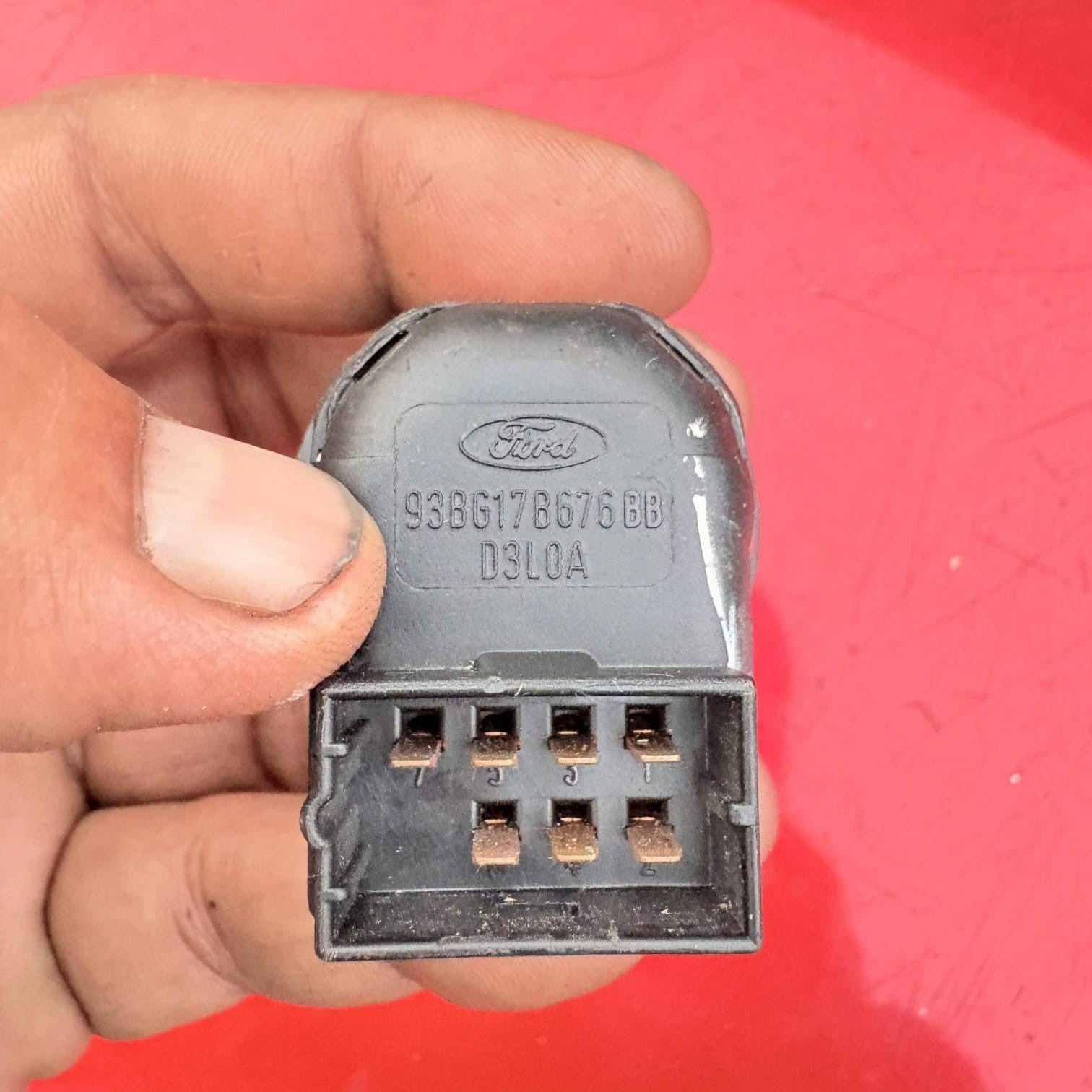 FORD FIESTA MK6 2001 ELECTRIC WING MIRROR ADJUST SWITCH BUTTON DIAL 93BG17B676BA