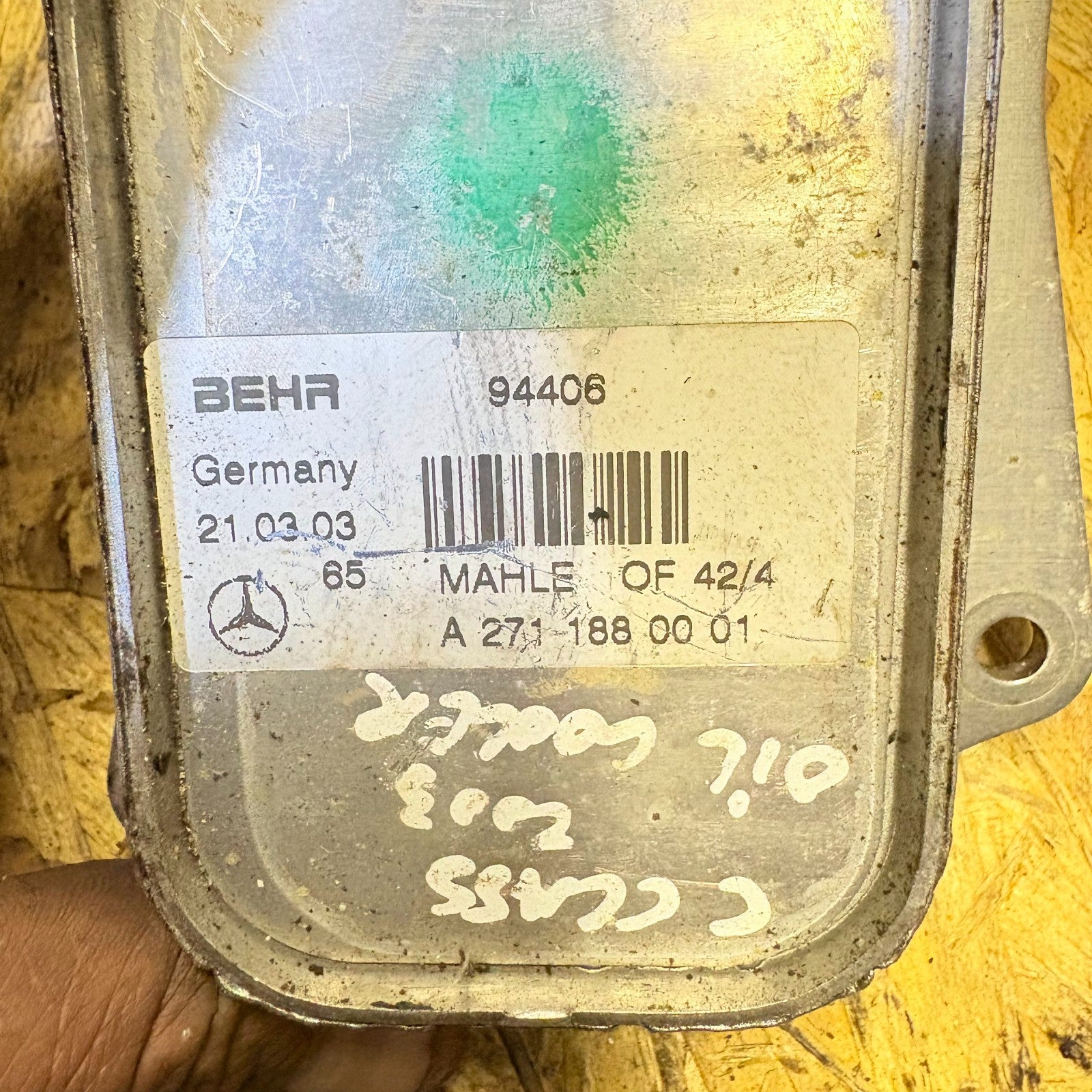 A2711880001 RADIATOR OIL COOLER (Oil Cooler) Mercedes-Benz C Class 2003