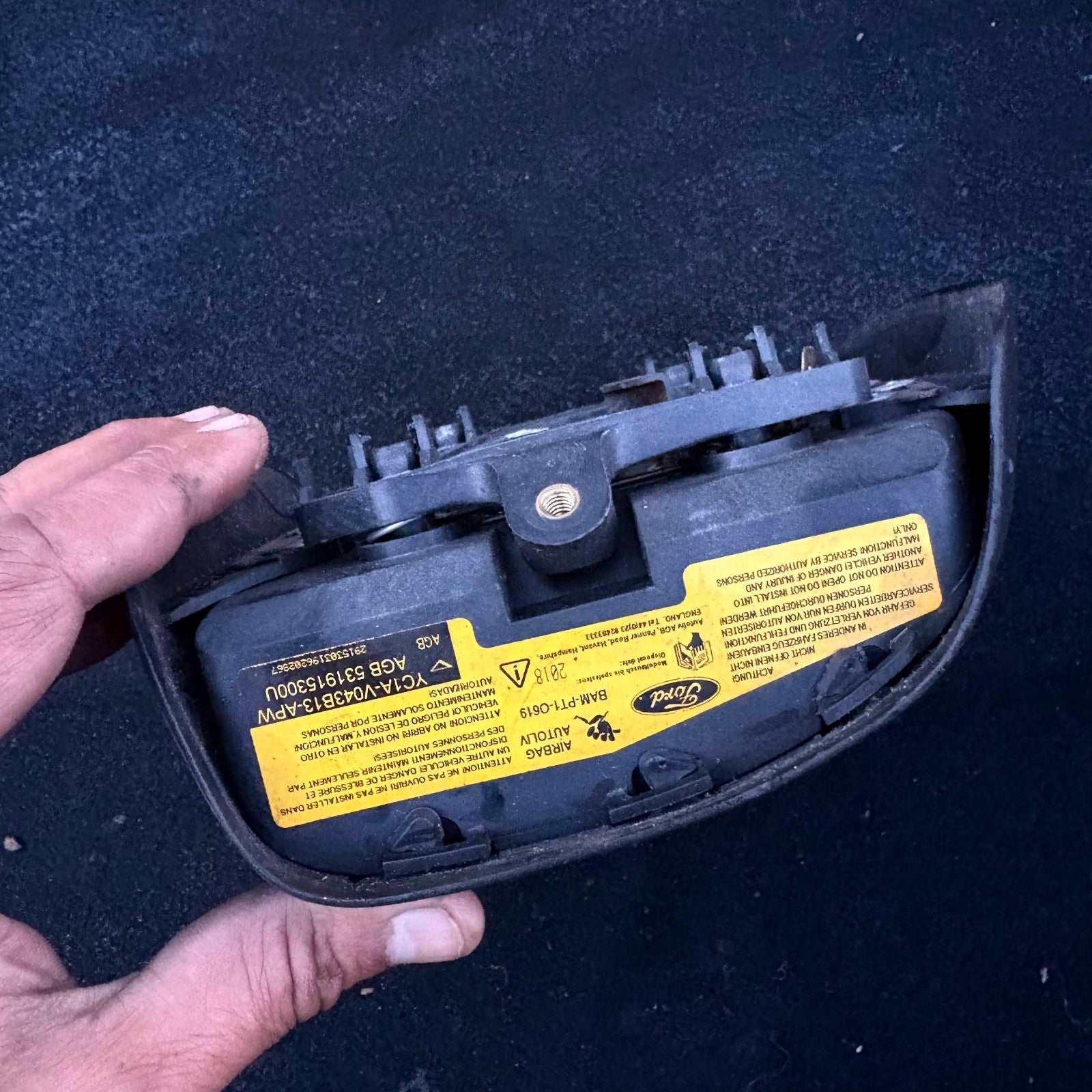 FORD TRANSIT MK6 2000-2006 DRIVER STEERING WHEEL AIRBAG SRS YC1A-V043B13-APW