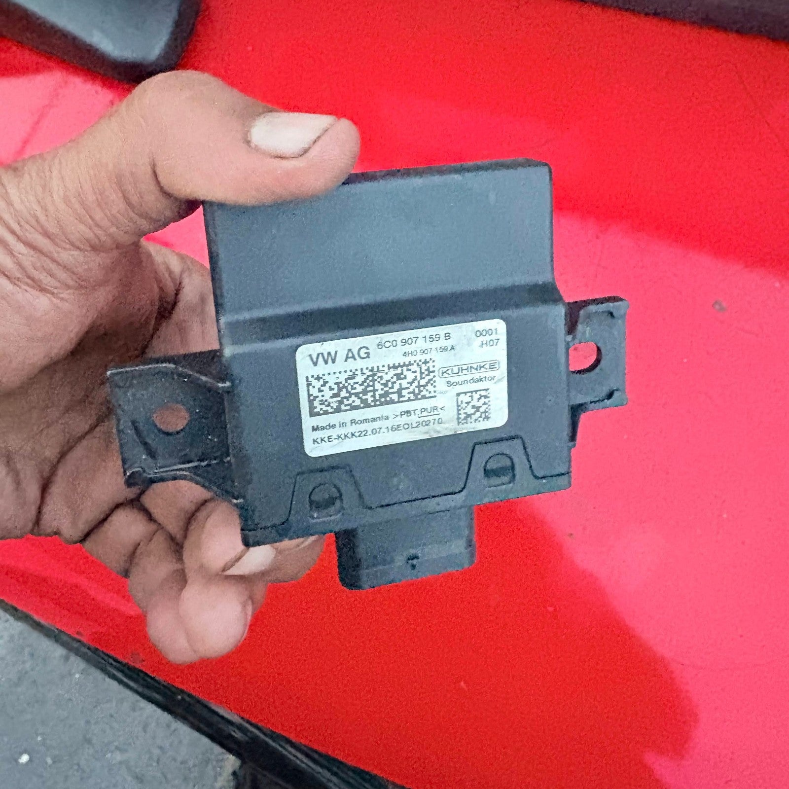 VW POLO Mk5 2009-2014 BODY SOUND IMPACT CONTROL MODULE ECU 6C0907159B
