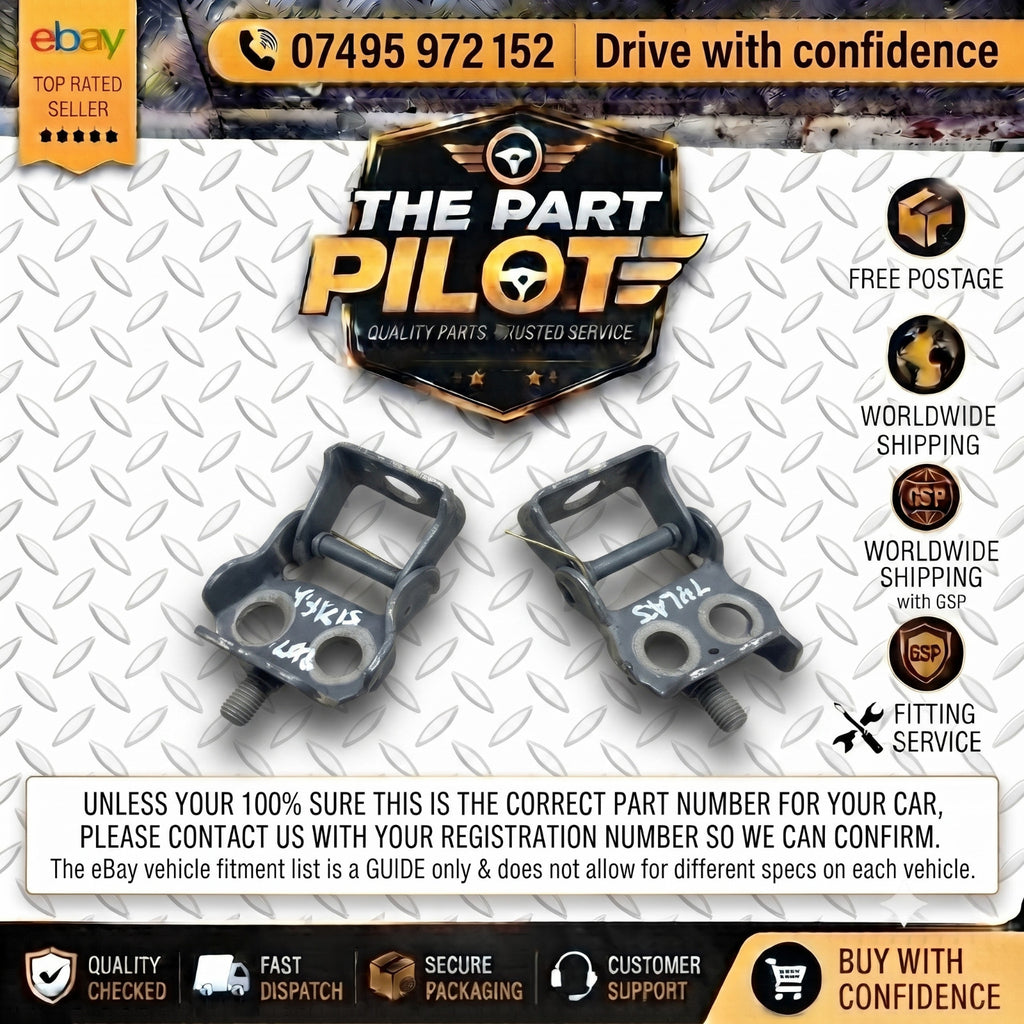 TOYOTA YARIS XP90 3/5DR 2005-2011 REAR BOOT TAILGATE HINGES PAIR 68801-52010