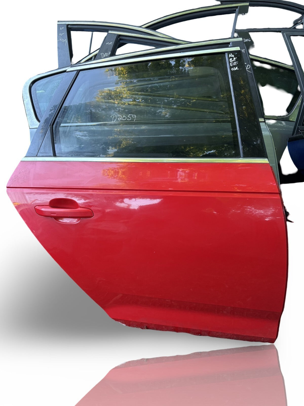 AUDI A4 B8 AVANT ESTATE 2008-2015 DRIVER SIDE REAR RIGHT DOOR IN RED