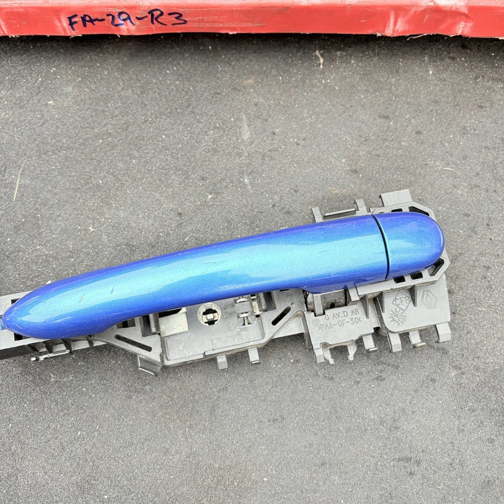 Renault Scenic MK2 2003-2009 OSR Rear Right Exterior Door Handle Blue 8200028463