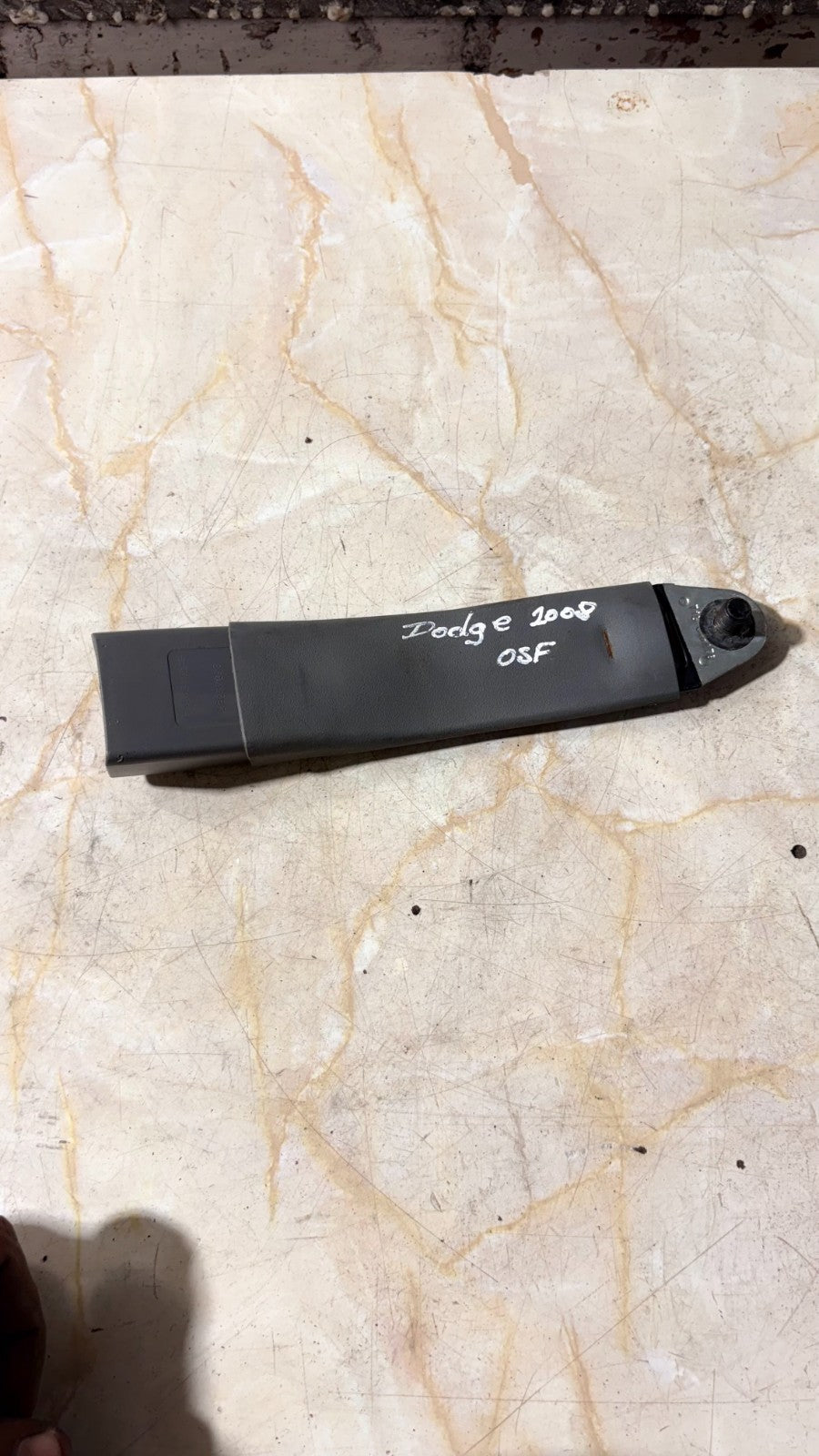 Dodge Caliber Right Driver Offside Front Seat Belt Stalk Buckle 2008 79057072