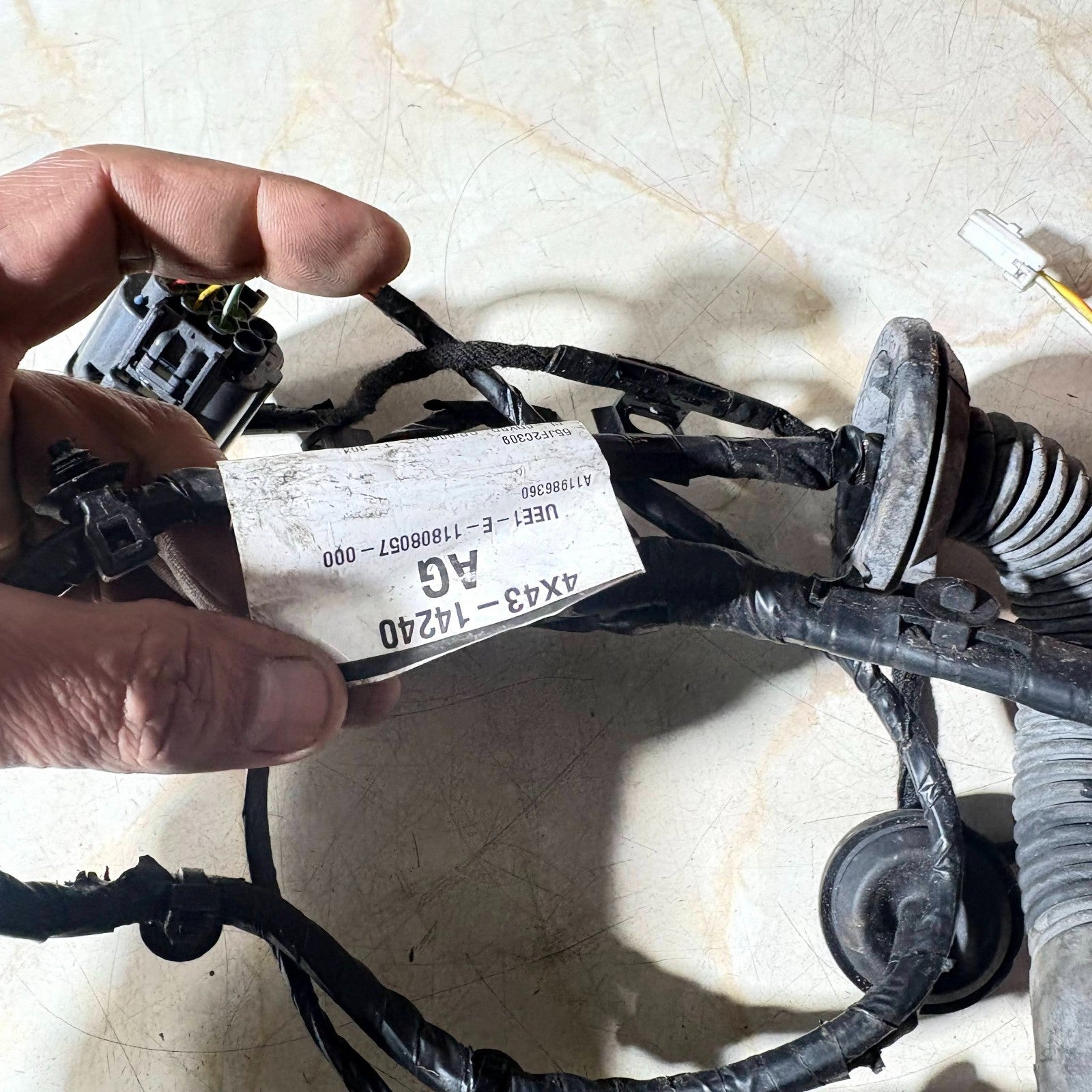 Jaguar X-Type X400 NSR Rear Left Door Wiring Loom Harness 4X43-14240-AH 03-09