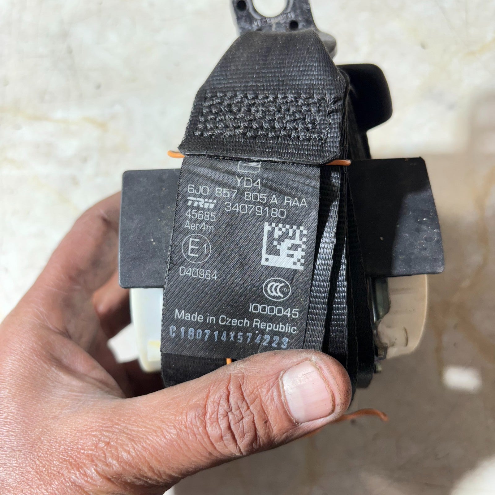 Seat Ibiza FR 2008-2017 Mk4 Seat Belt-Rear Left Side 6J0857805A