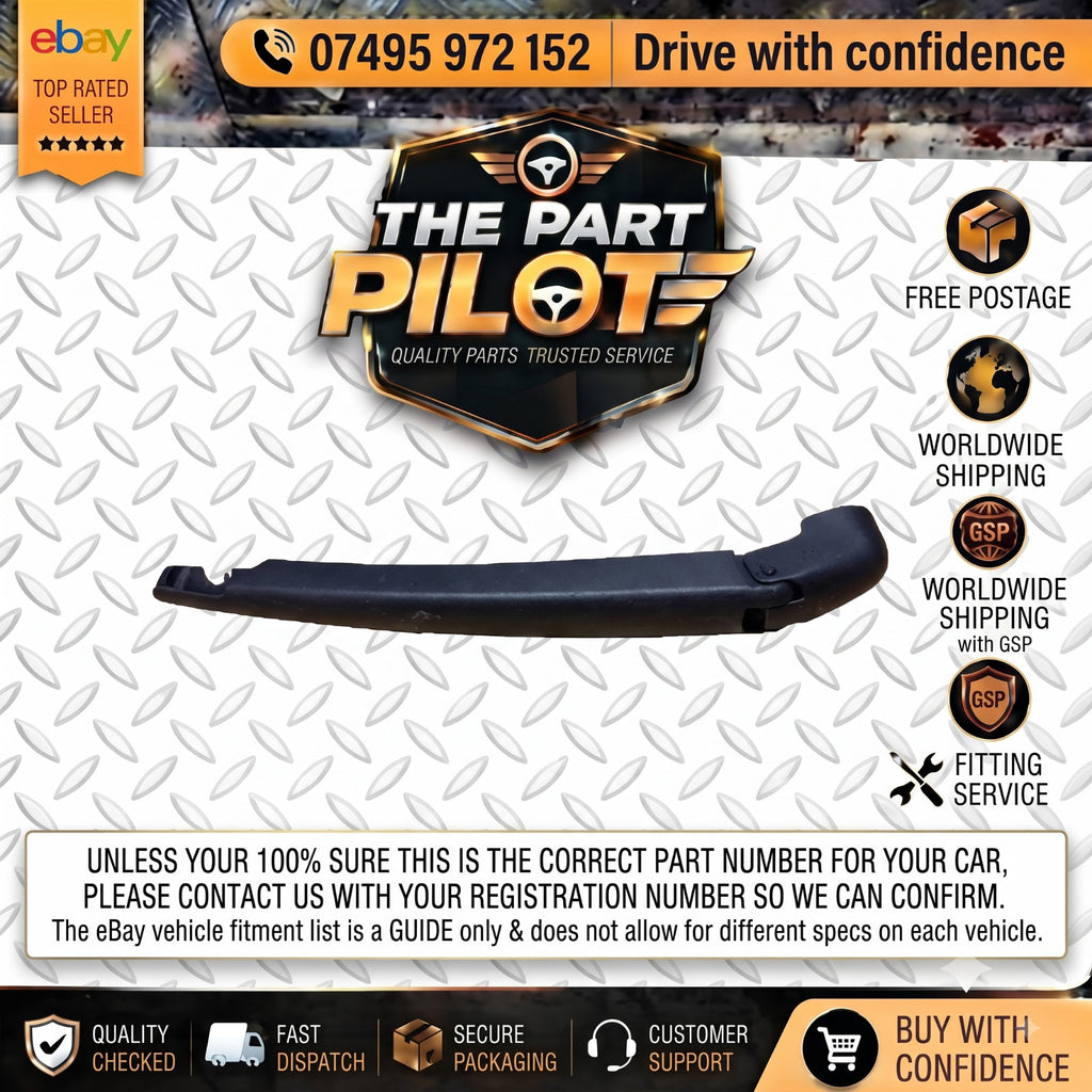Ford Ka Mk2 RU8 2008-2016 3 Door Rear Window Wiper Arm 1554050 9S51-17406-AA
