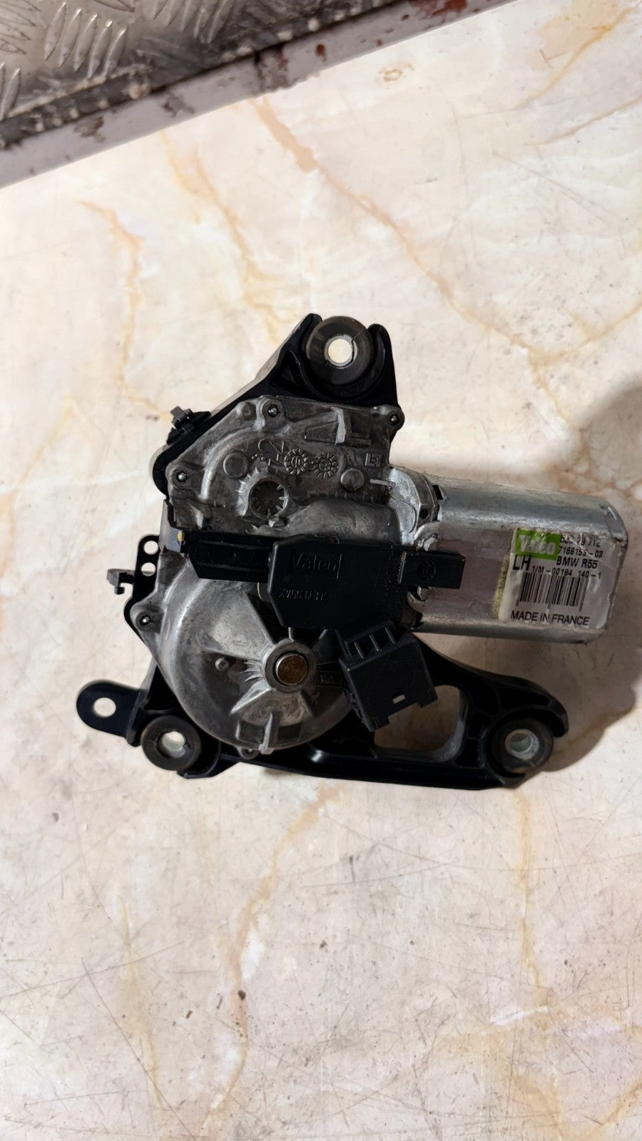 2011 MINI COOPER CLUBMAN R55 REAR PASSENGER SIDE WIPER MOTOR 7168153-03