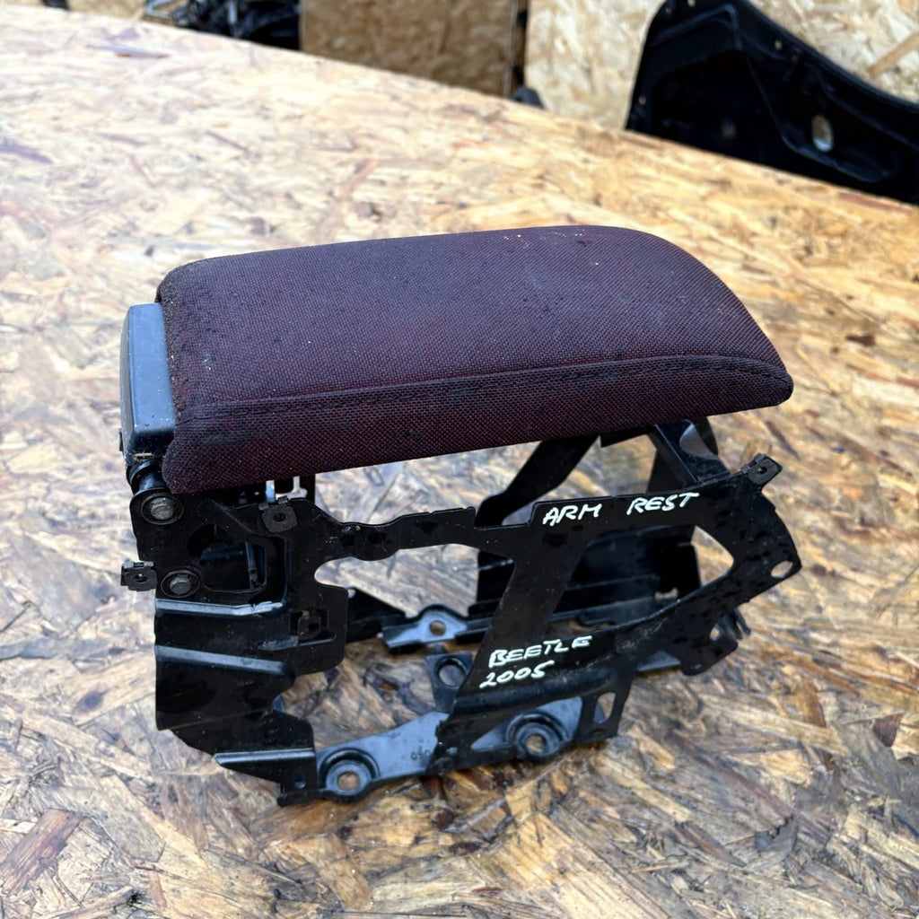 VW Beetle New Beetle 2002-2005 Centre Console Armrest Black Cloth 1C0864206