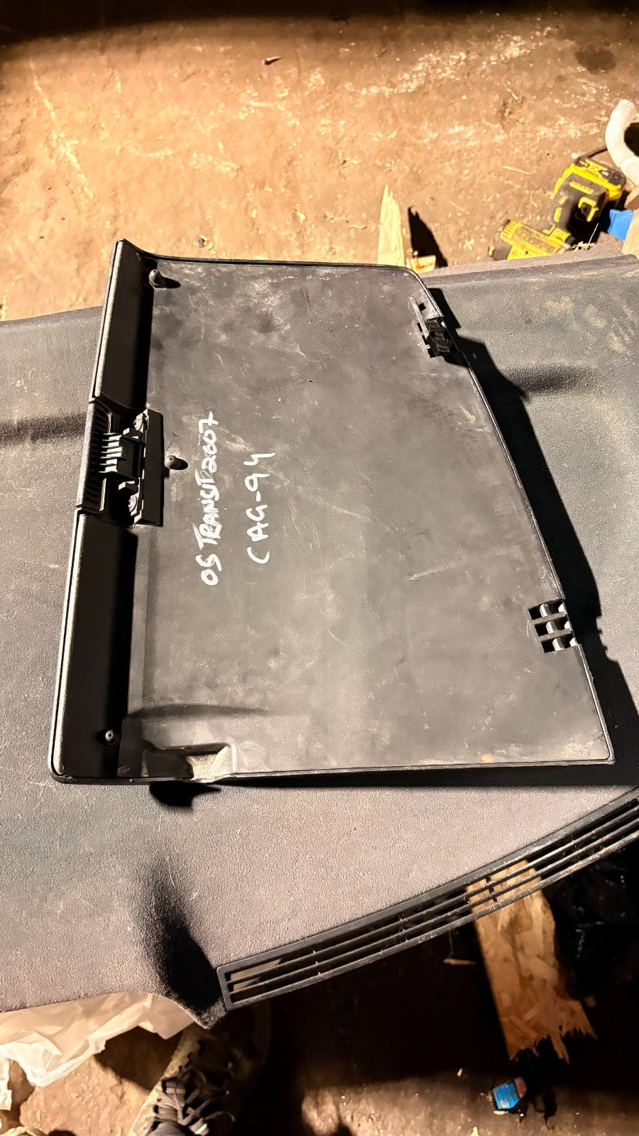 FORD TRANSIT 2007 OSF DRIVER SIDE FRONT TOP DASH STORAGE TRAY GLOVEBOX